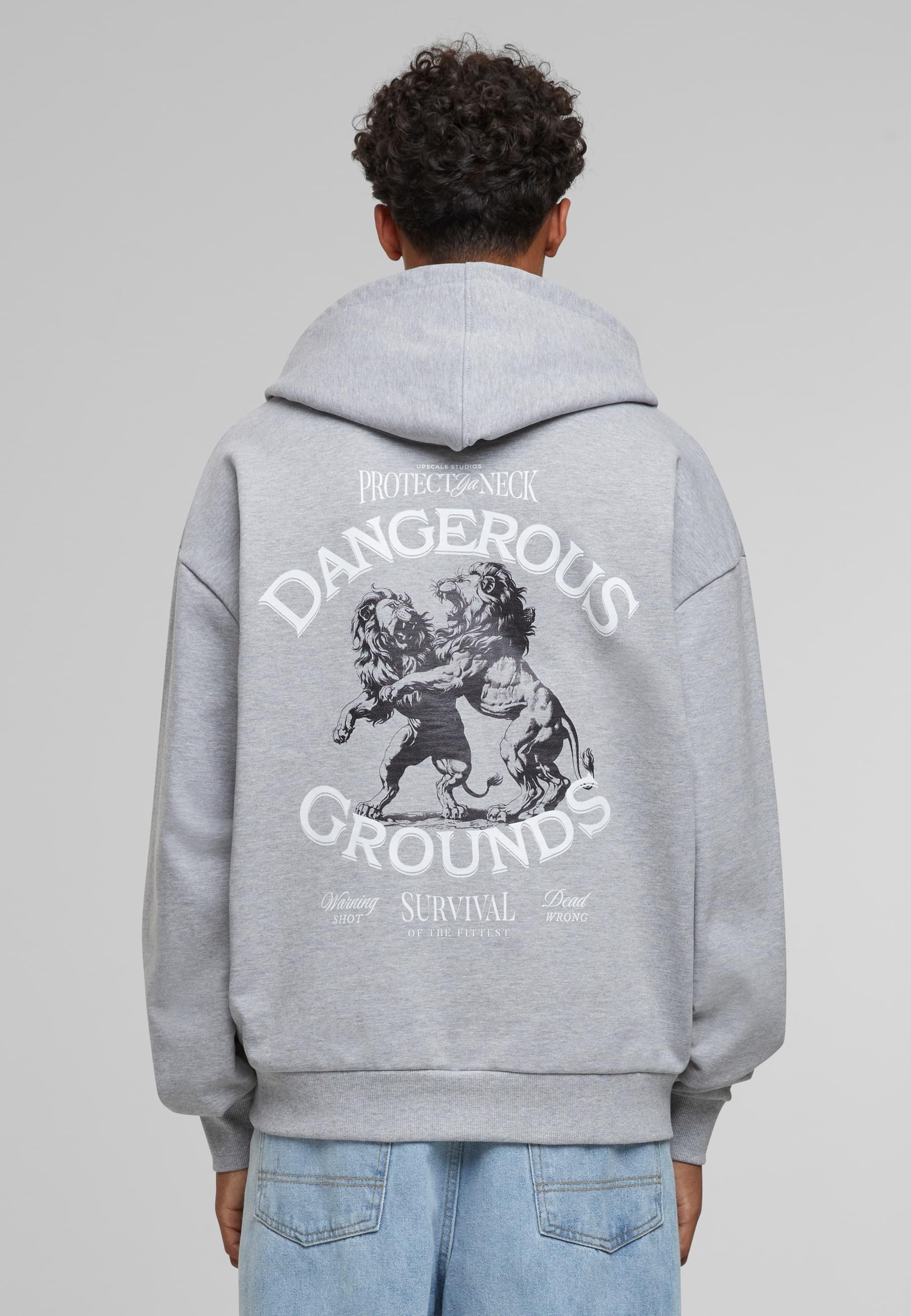 Upscale by Mister Tee Sweatjacke »Upscale by Mister Tee Dangerous Grounds Oversize Zip Hoody«