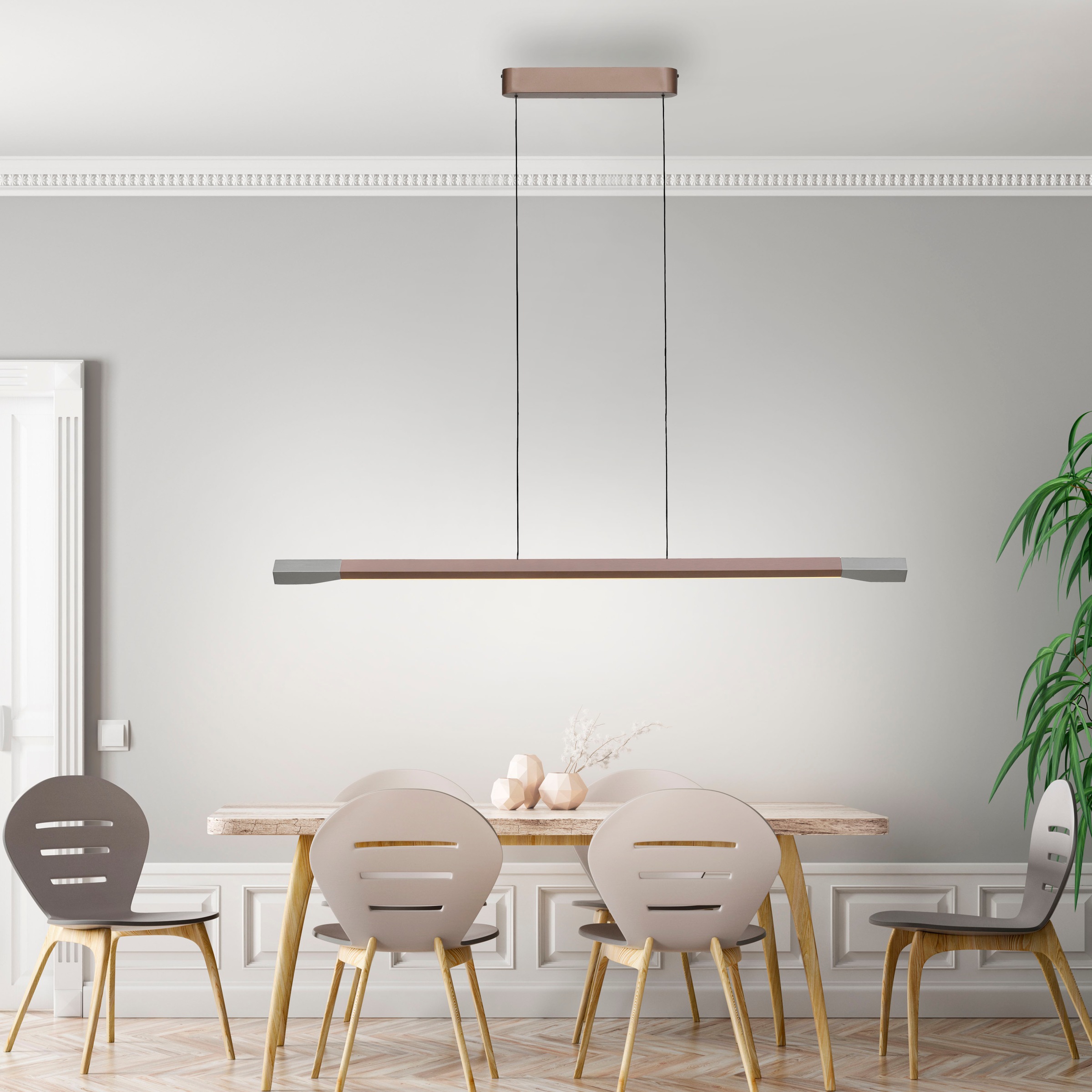 Paul Neuhaus Pendelleuchte »HOOP«, 1 flammig, Leuchtmittel LED-Board | LED fest integriert, LED, dimmbar, Simply Dim, Memory, nach Trennung vom Netz, Comfort Lift