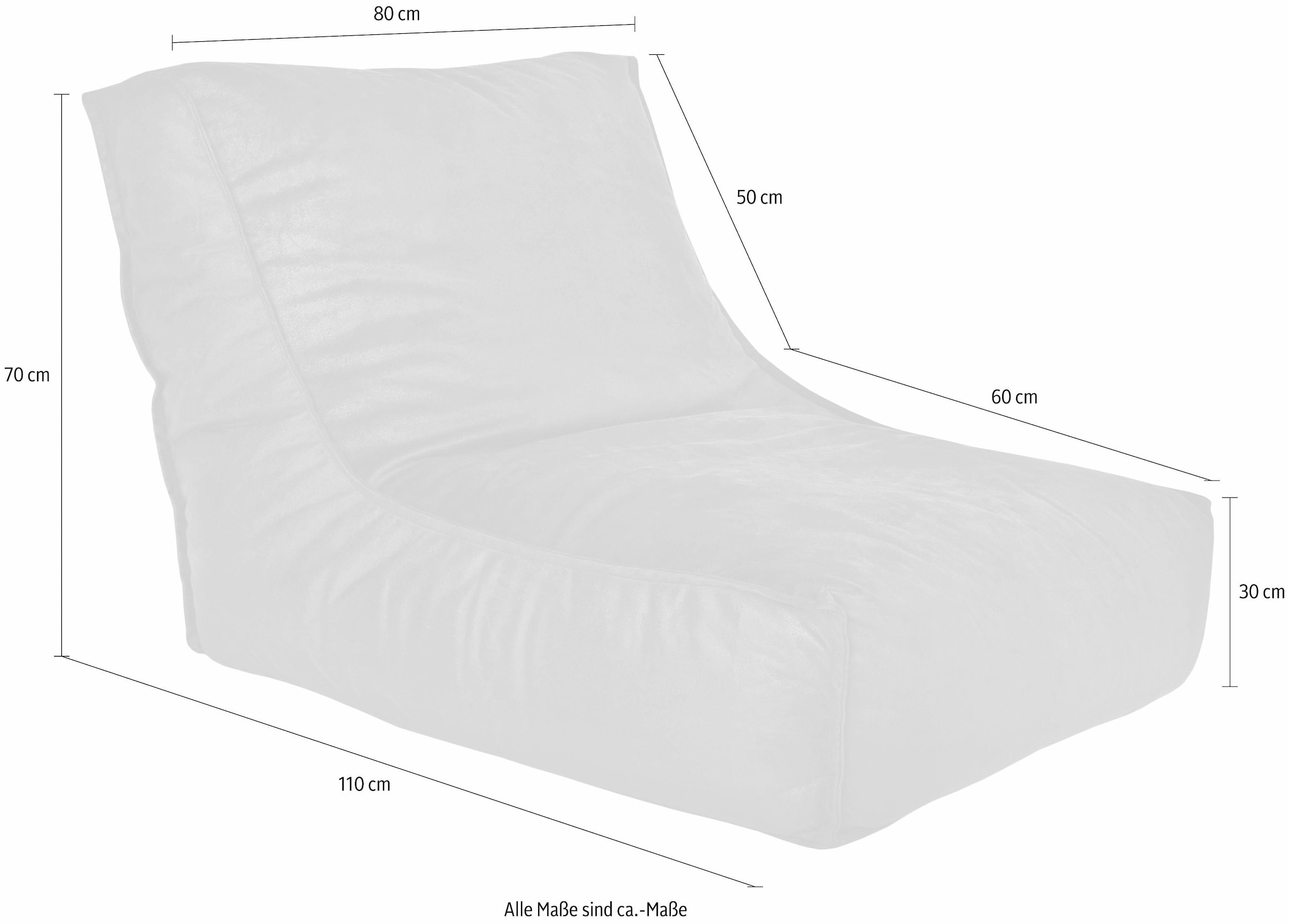 Sitting Point Sitzsack »Blues CUBA«