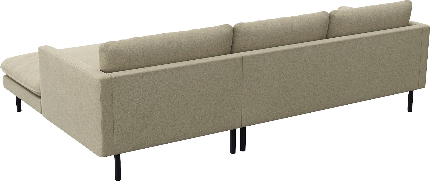 FLEXLUX Ecksofa »Bolzano, elegant und bequem, L-Form«, Sitzaufbau mit Kaltschaum & Stahl-Wellen, loose Sitz -& Rückenkissen