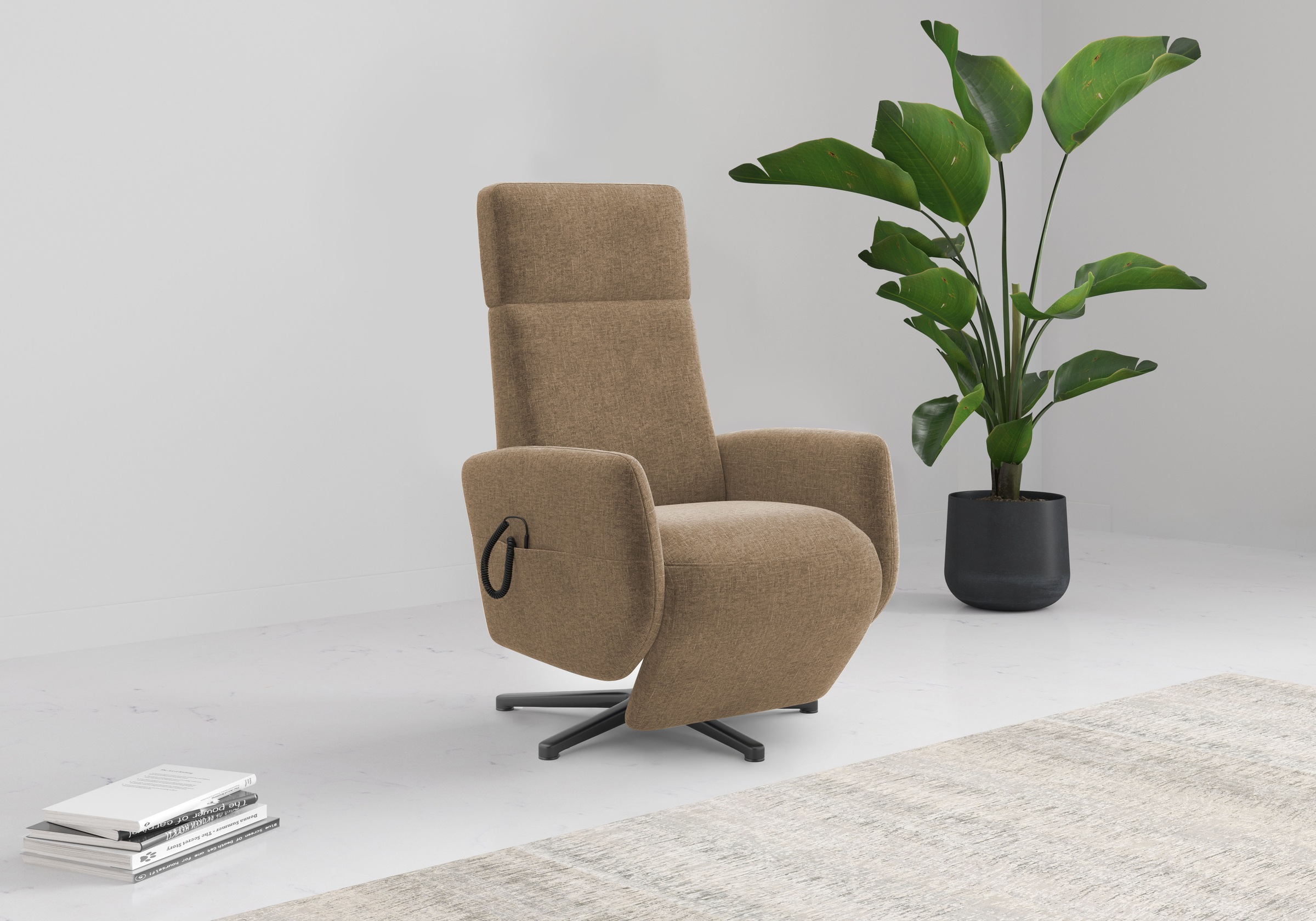 Home affaire TV-Sessel »Rochelle, inkl. Kopfteilverstellung & 360° Drehfunk günstig online kaufen