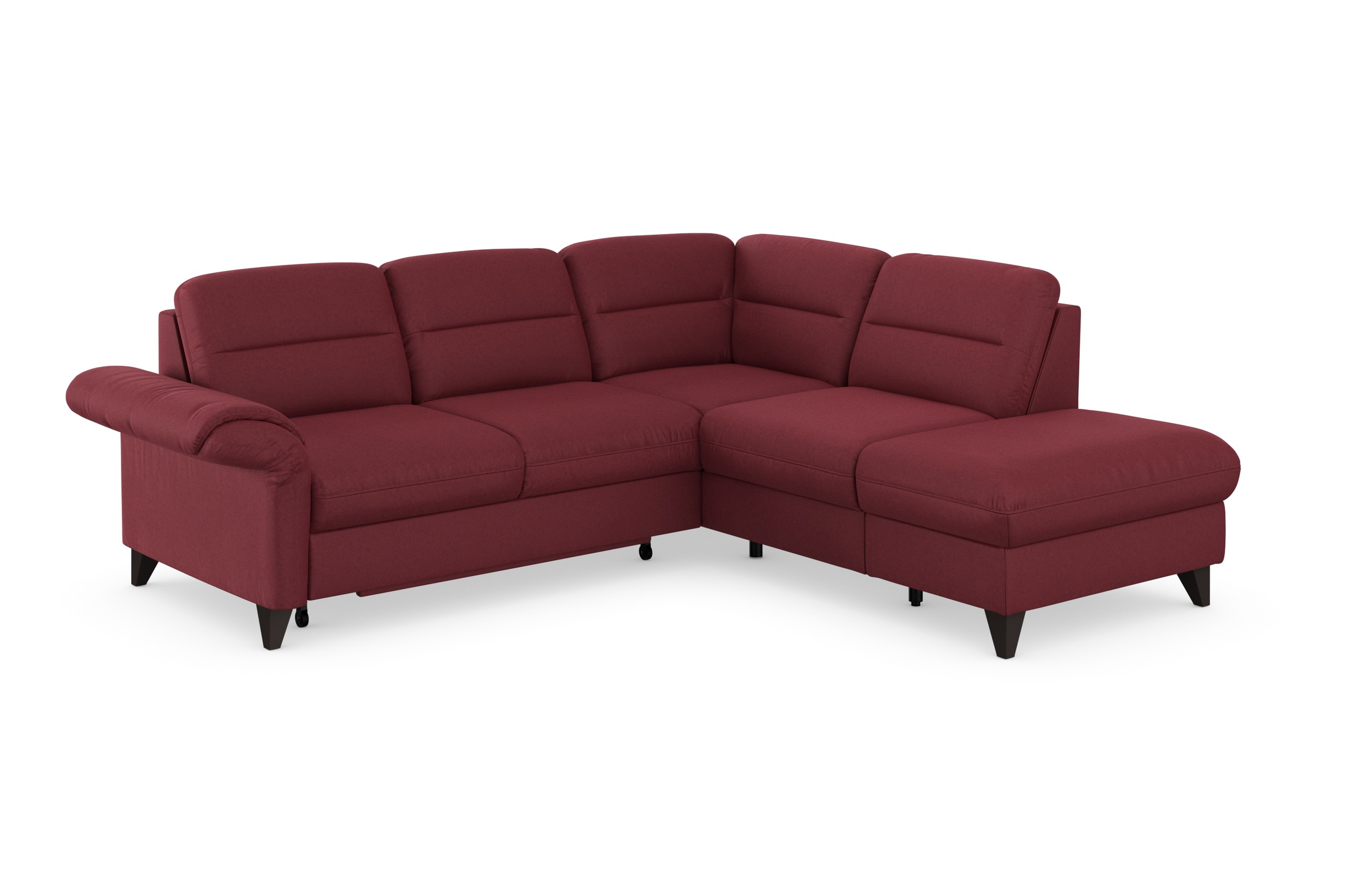 sit&more Ecksofa »Mellum L-Form«, Federkern, wahlweise mit Bettfunktion, Stauraum und Armteilfunktion