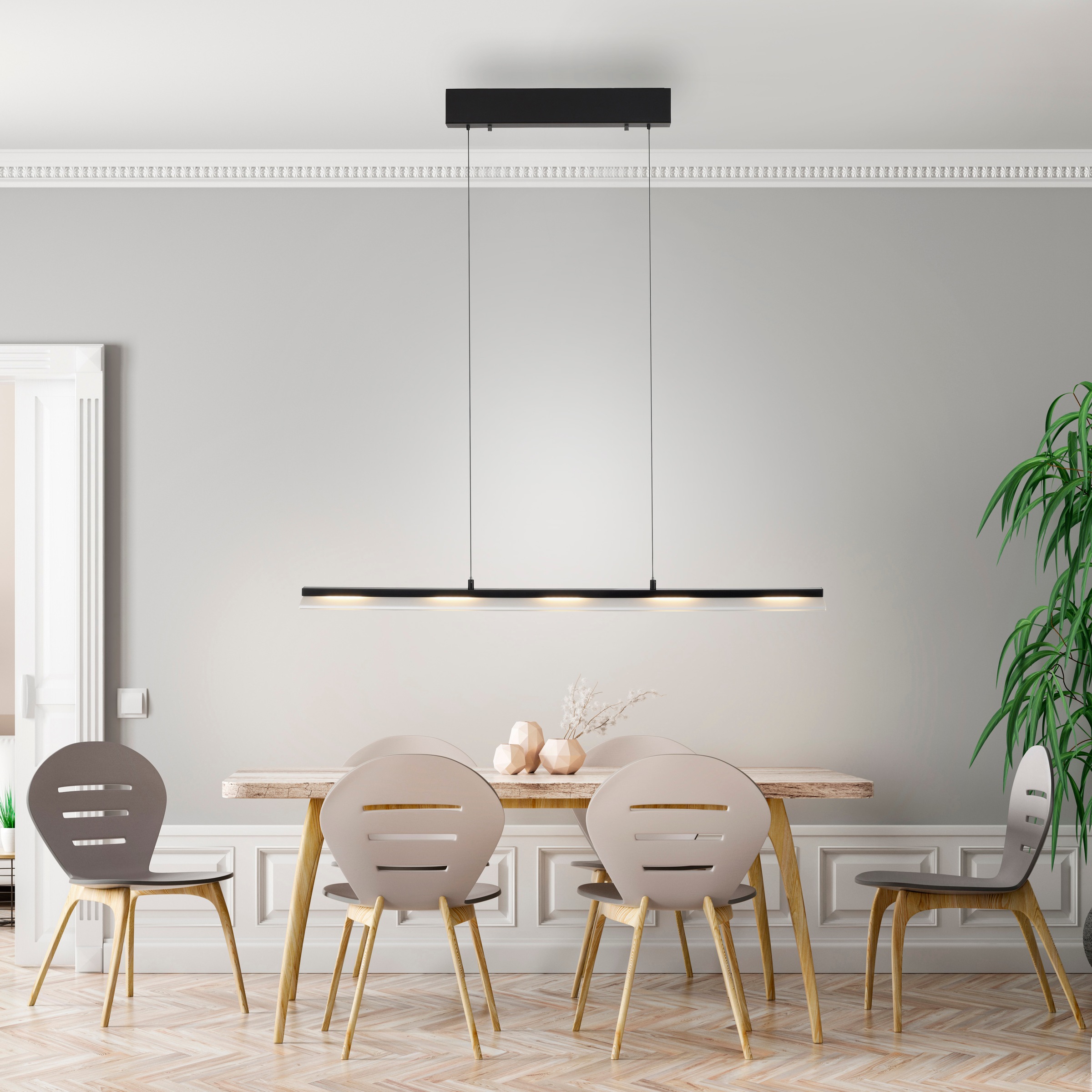 JUST LIGHT Pendelleuchte »NELE«, 1 flammig, Leuchtmittel LED-Board   LED fe günstig online kaufen