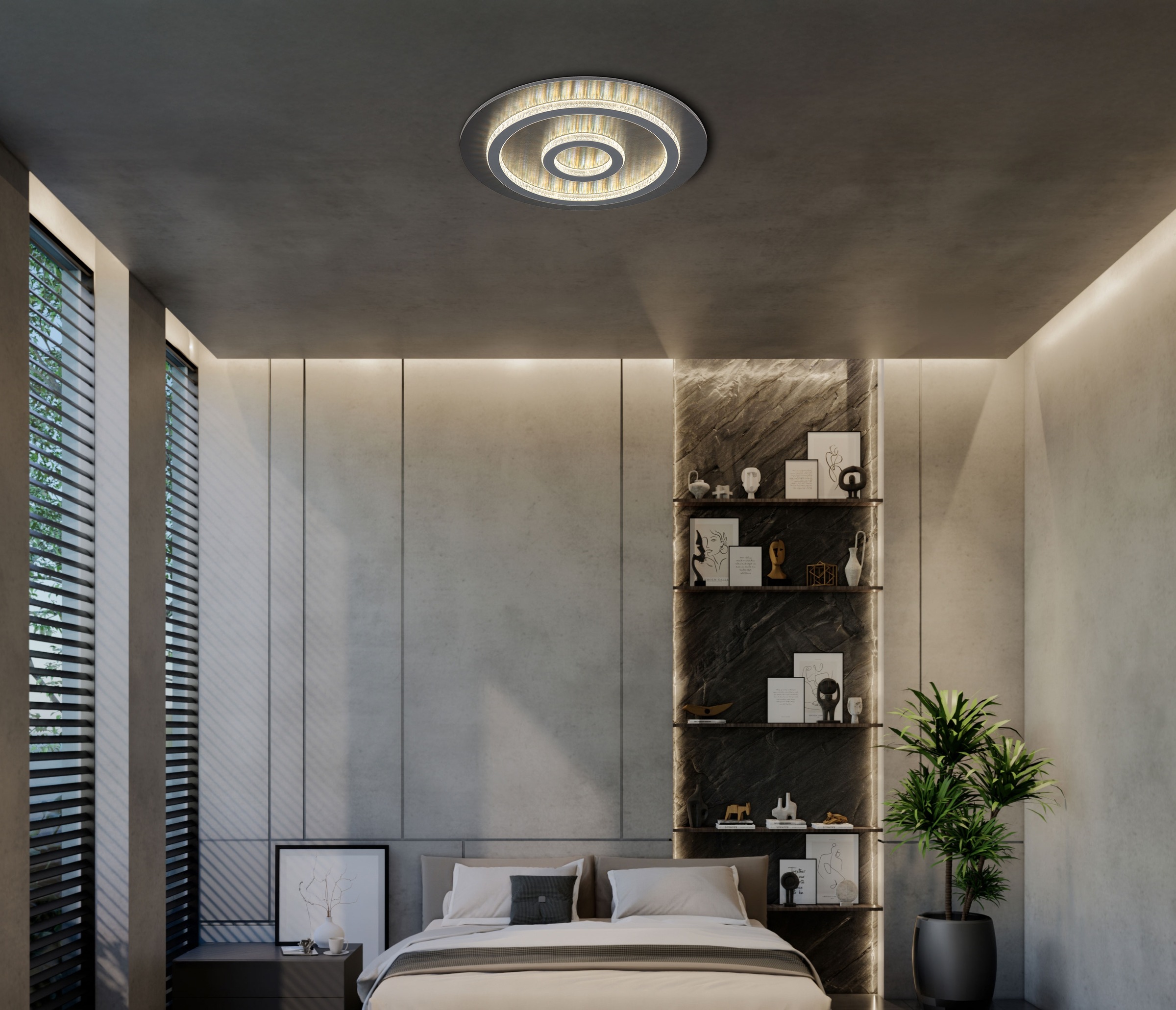 GLOBO LIGHTING Deckenleuchte »JAYDEN« LED-Modul 1 Stk. warmweiß - kaltweiß günstig online kaufen