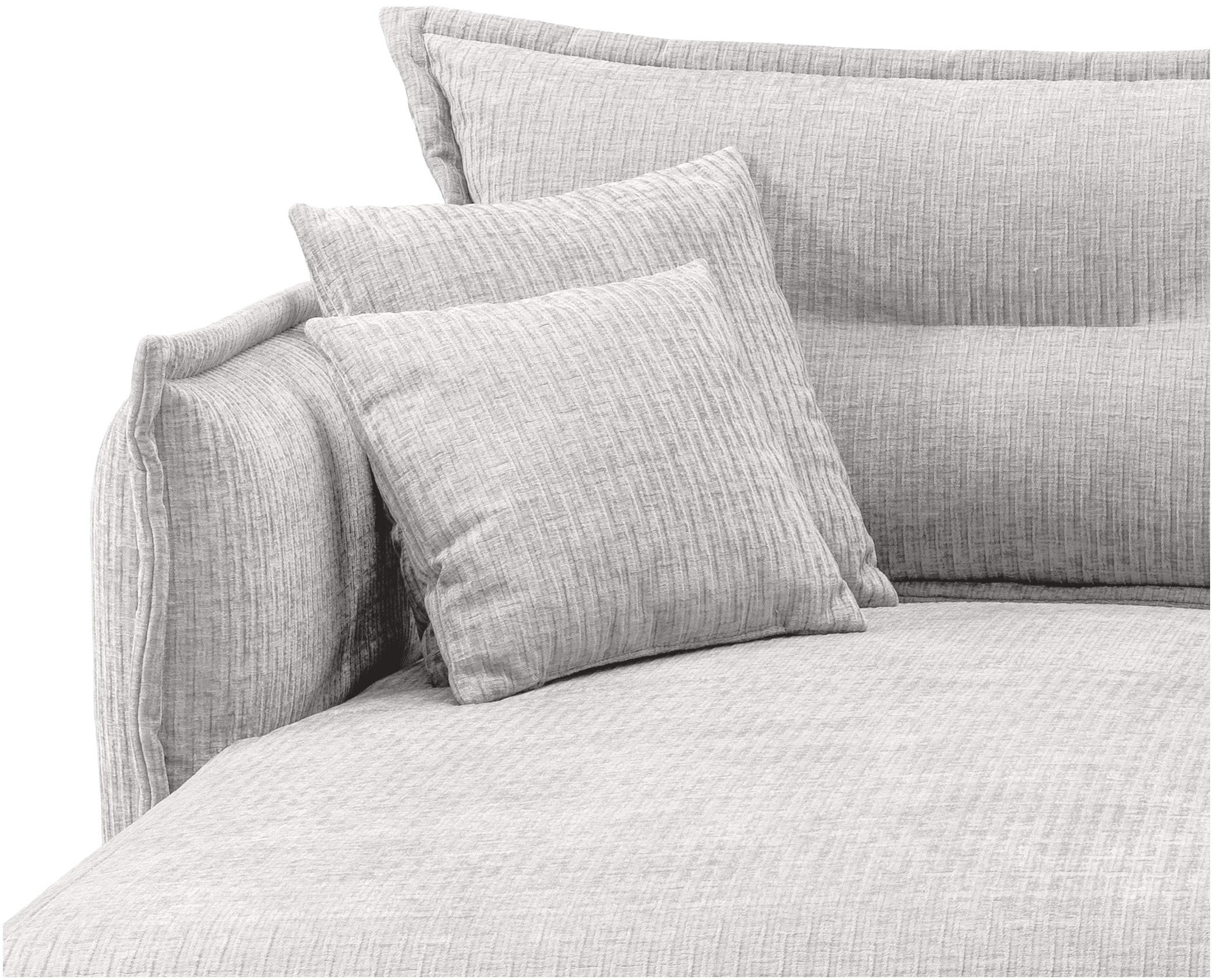 Home affaire Ecksofa »Lazio modernes Design, bequem, schmale Armlehnen, OTTOs Choice« zwei verschiedene Fußfarben wählbar