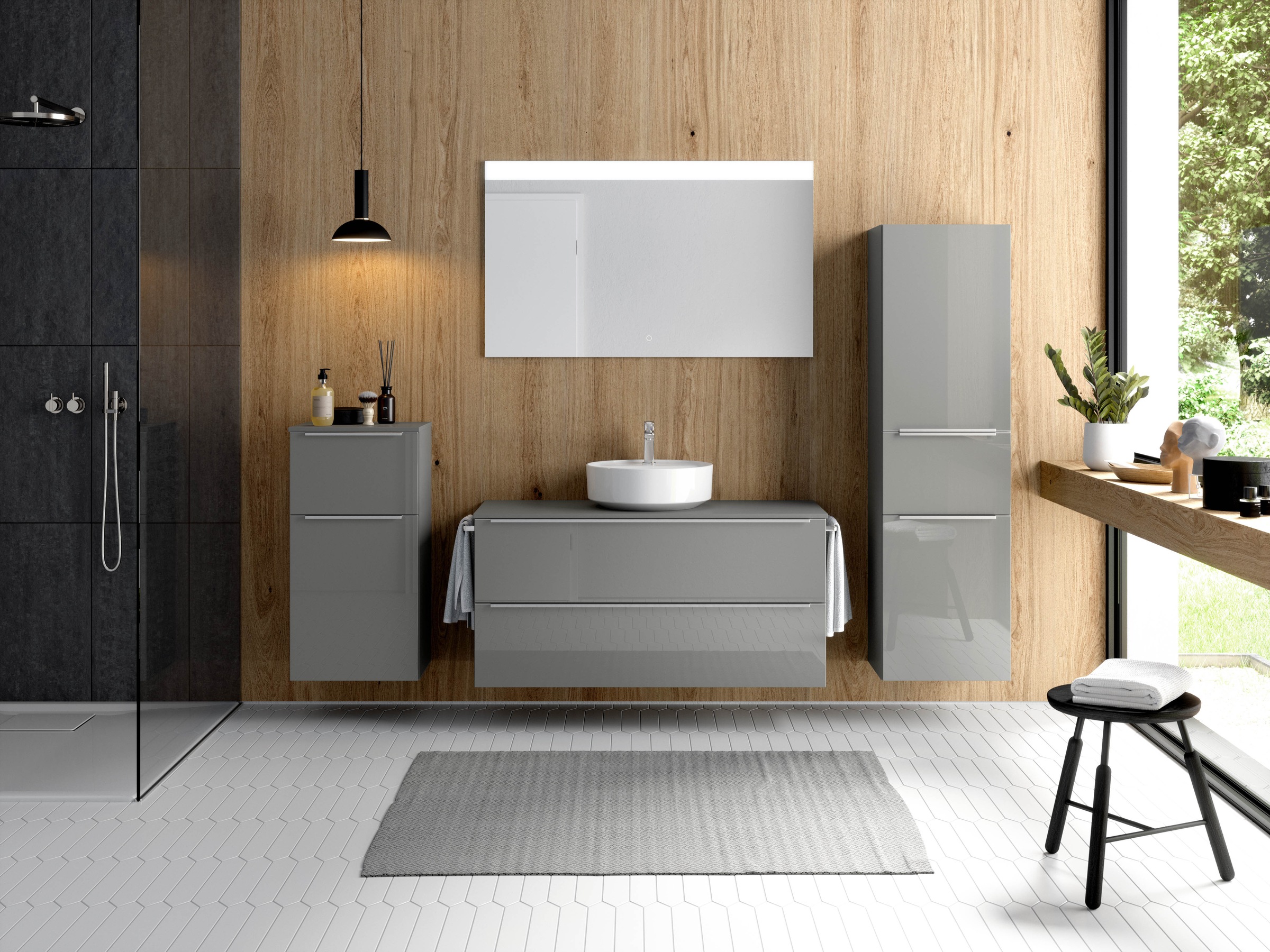 nobilia® Badmöbel-Set »Alvene« vormontiert, mit Soft-Close, 2 Stk. tlg. günstig online kaufen