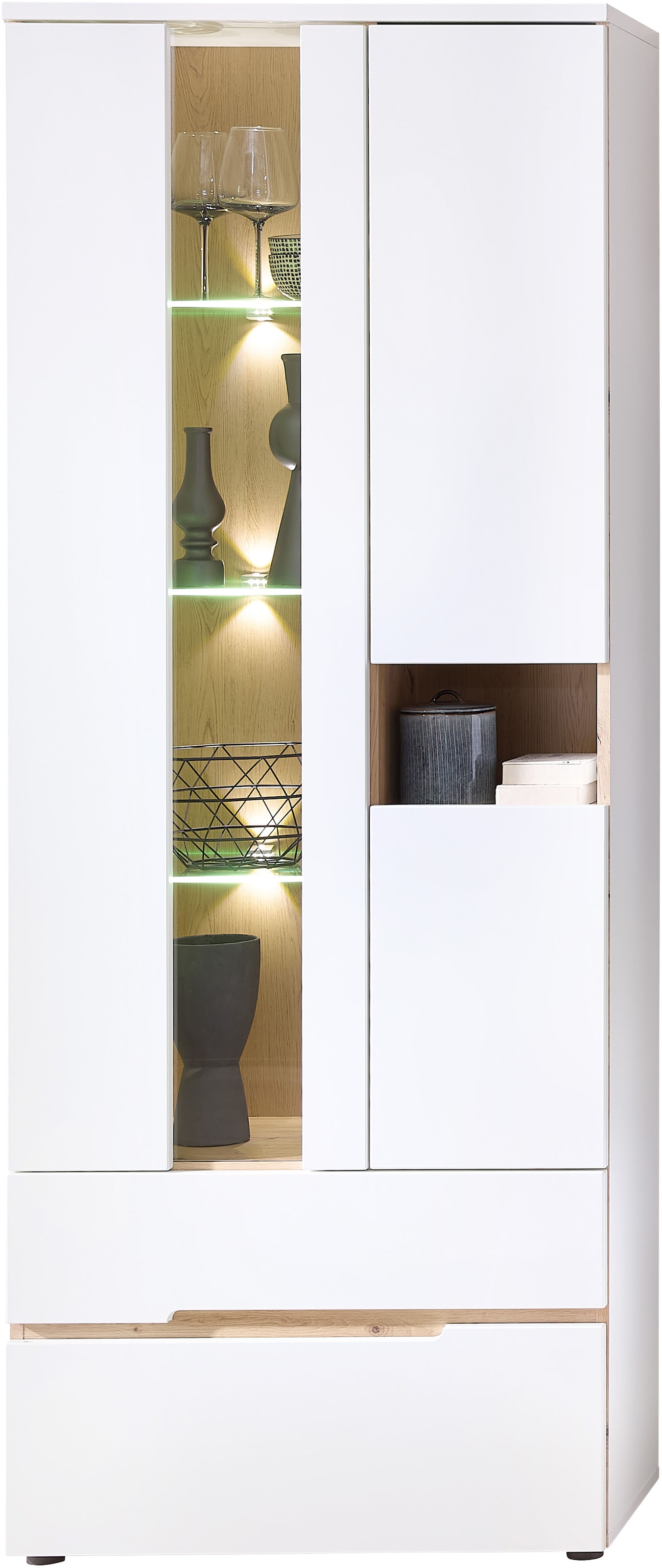 Innostyle Vitrine »Memphis Vitrine, 110x40x65cm (B/H/T)«, (1 St.) günstig online kaufen