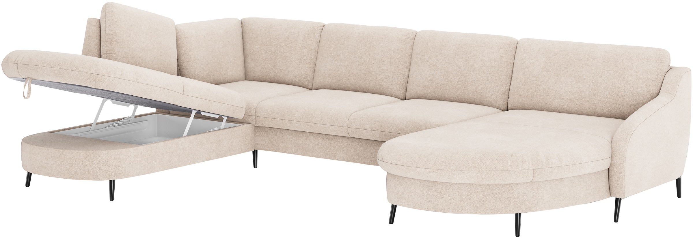 sit&more Wohnlandschaft »Soul U-Form«, wahlweise mit Bett und Bettkasten