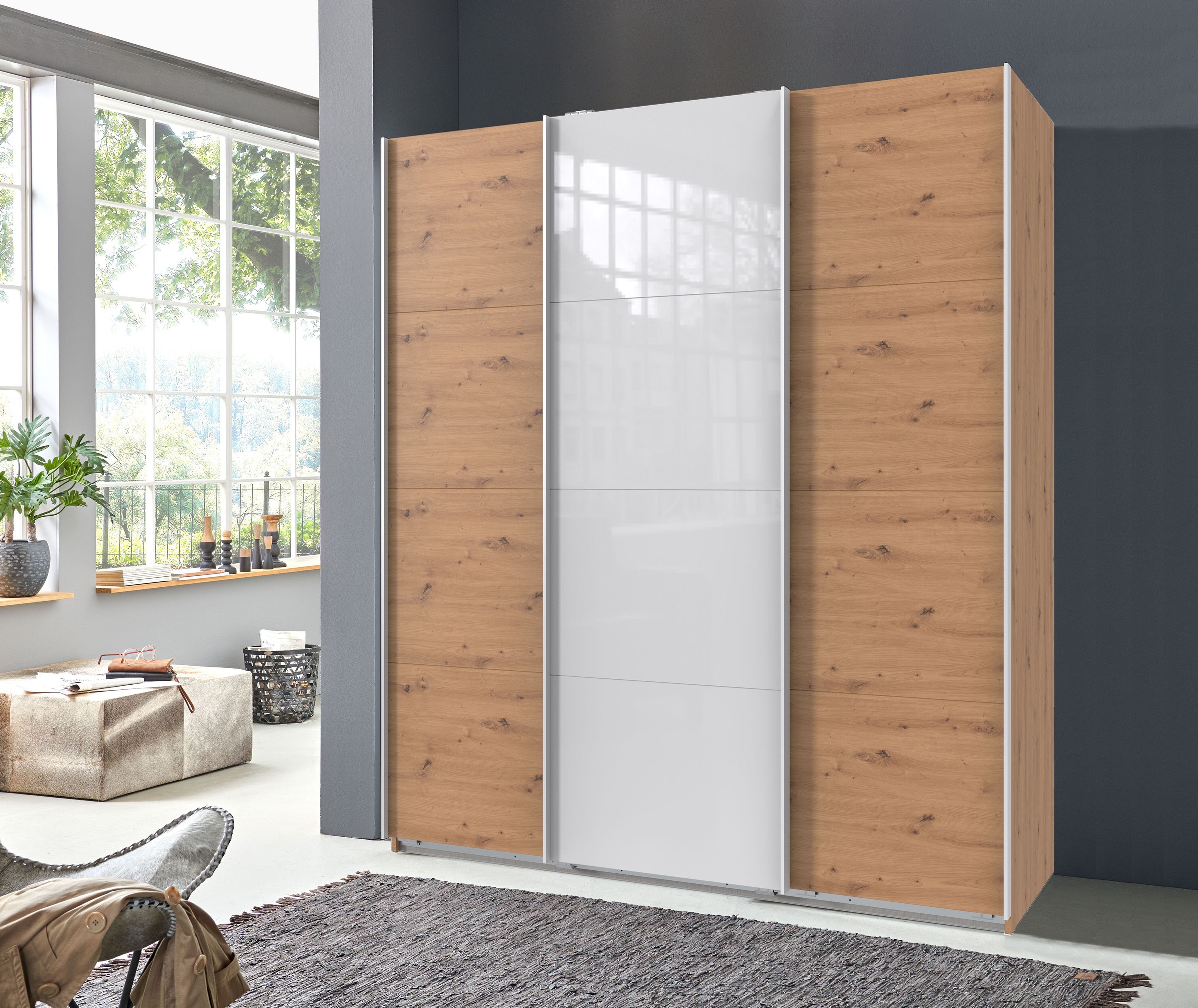 Wimex Schwebetürenschrank "Norderstedt", INKLUSIVE 2 Stoffboxen und 2 zusät günstig online kaufen