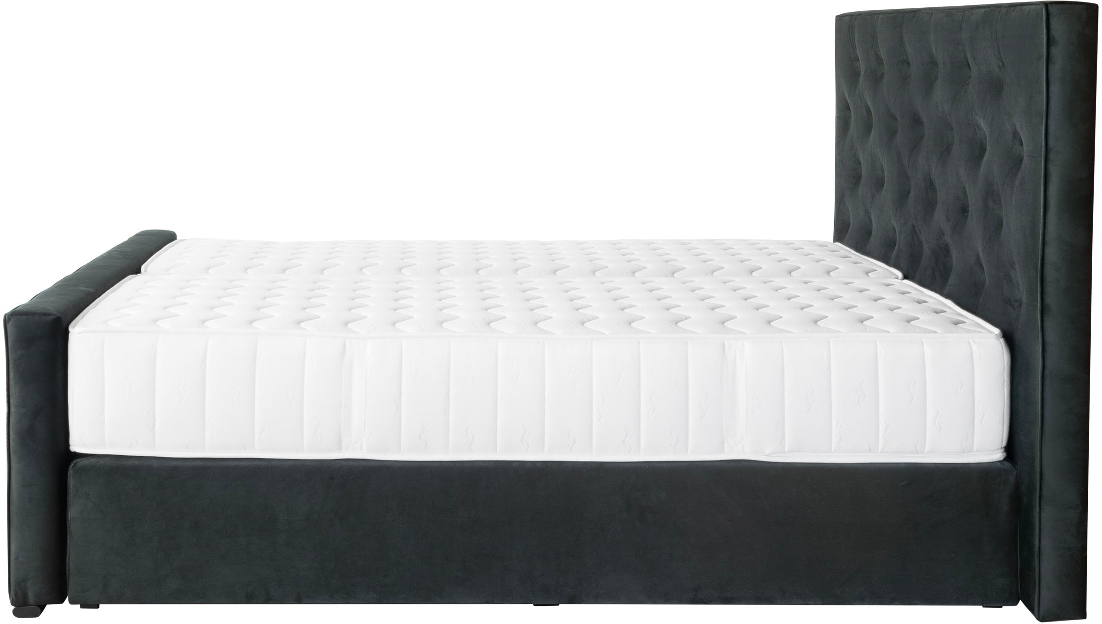 COLLECTION AB Boxspringbett »Florence erhältlich in der Breite 180cm«, inkl. Bettkasten und King-Matratzen (28cm) in H3