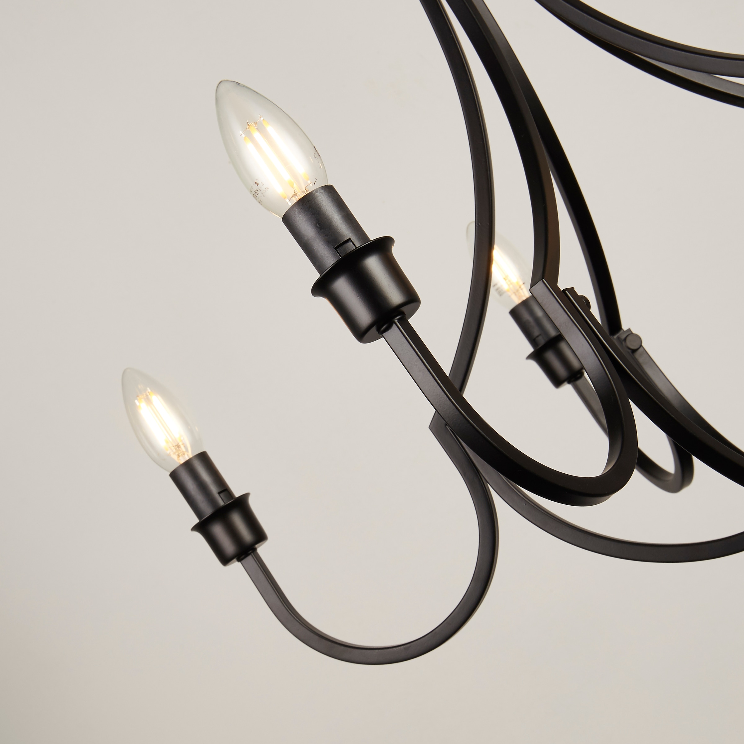 Searchlight Kronleuchter »Lodge 5Lt Pendant - Black Metal« E14 1 Stk.