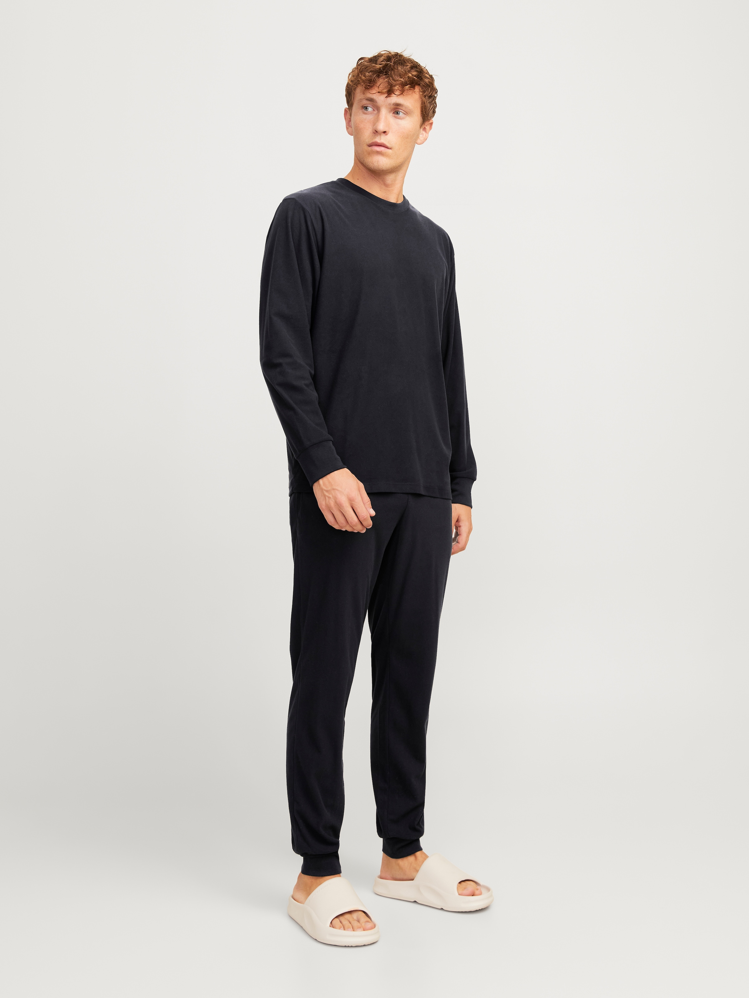 Jack & Jones Langarmshirt »JACSOLID LOUNGE SET W NOOS«, (Set, 2 tlg.)