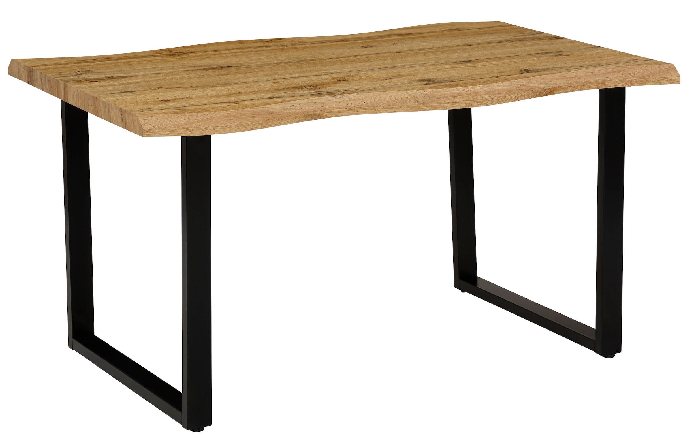 HELA Esstisch »Giselle Baumkantentisch oder kaufen auf Industrial 140 natur grau - Design, Raten Kufengestell, cm Küchentisch«, 200 Breite