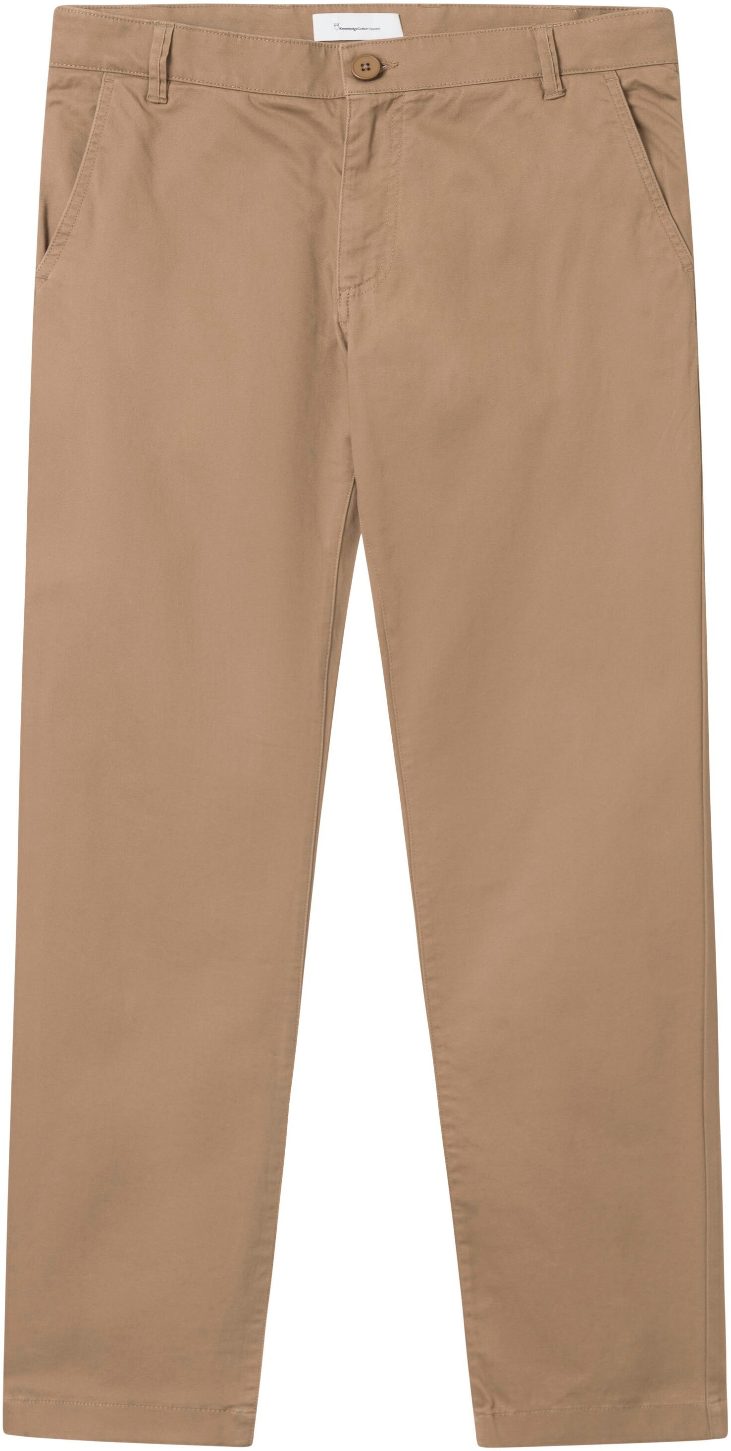 KnowledgeCotton Apparel Chinohose »LUCA slim«  mit Label-Stichting hinten