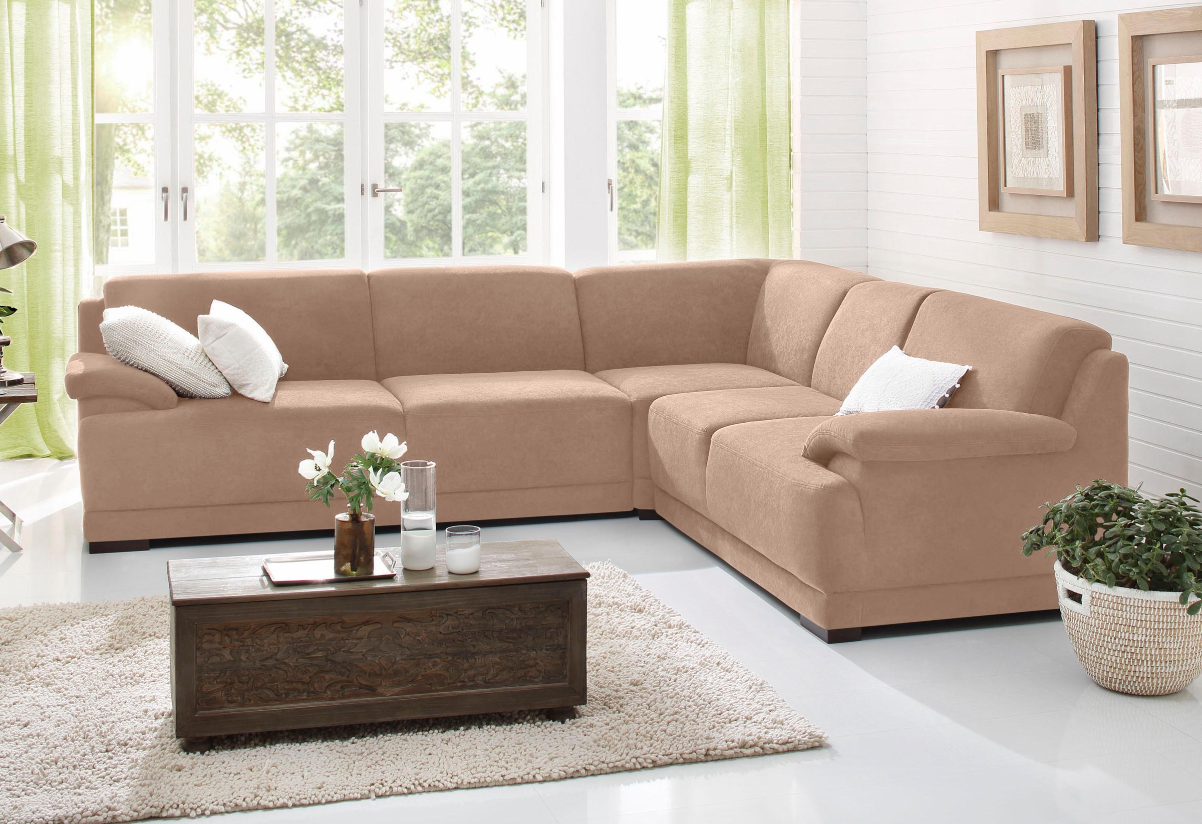 Home affaire Ecksofa »Telos mit Boxspring Unterfederung für hohen Komfort, günstig online kaufen