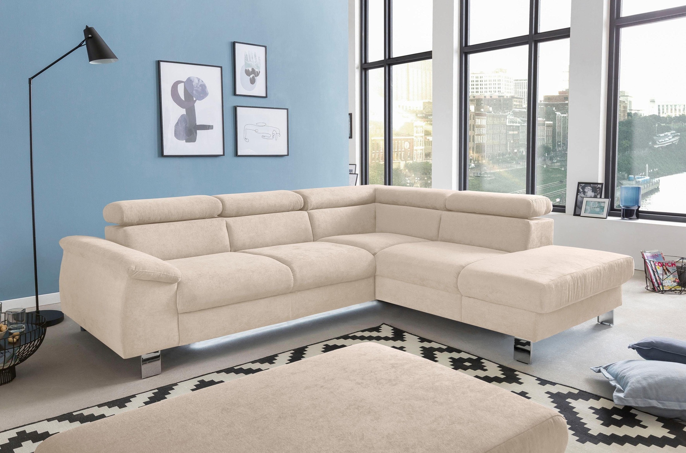 COTTA Polstergarnitur »Komaris L-Form«, (Set), Set bestehend aus: Ecksofa m günstig online kaufen