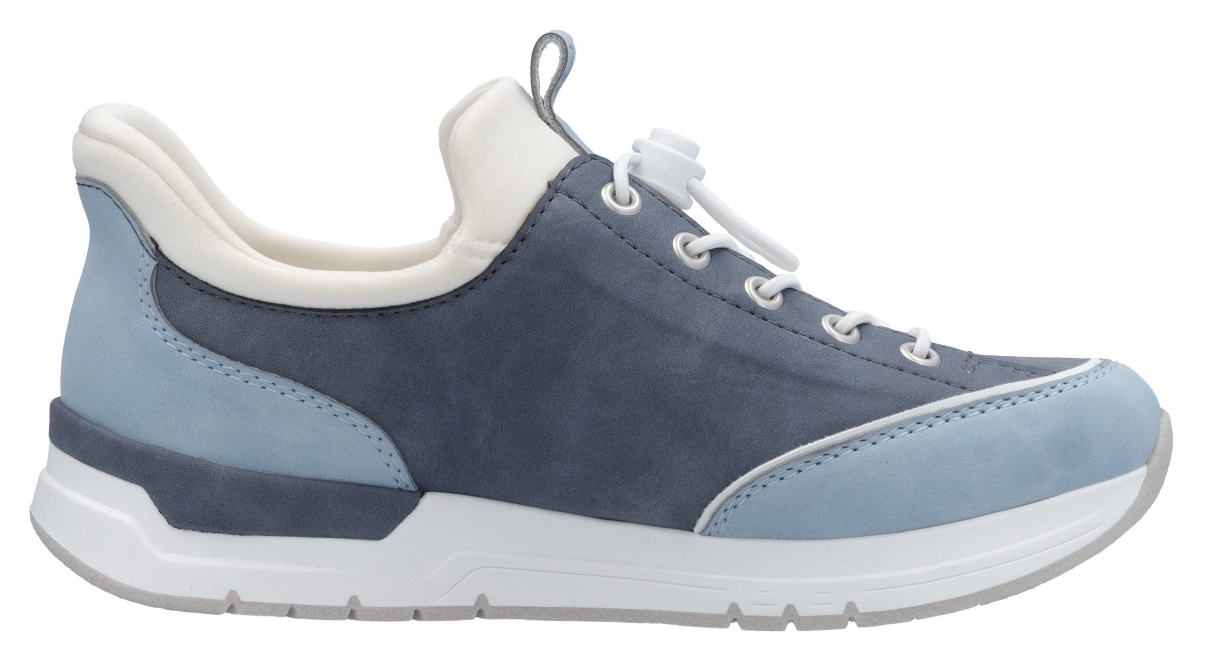 Rieker Slip-On Sneaker, Schlupfschuh, Halbschuh, Freizeitschuh mit weichem Schaftrand