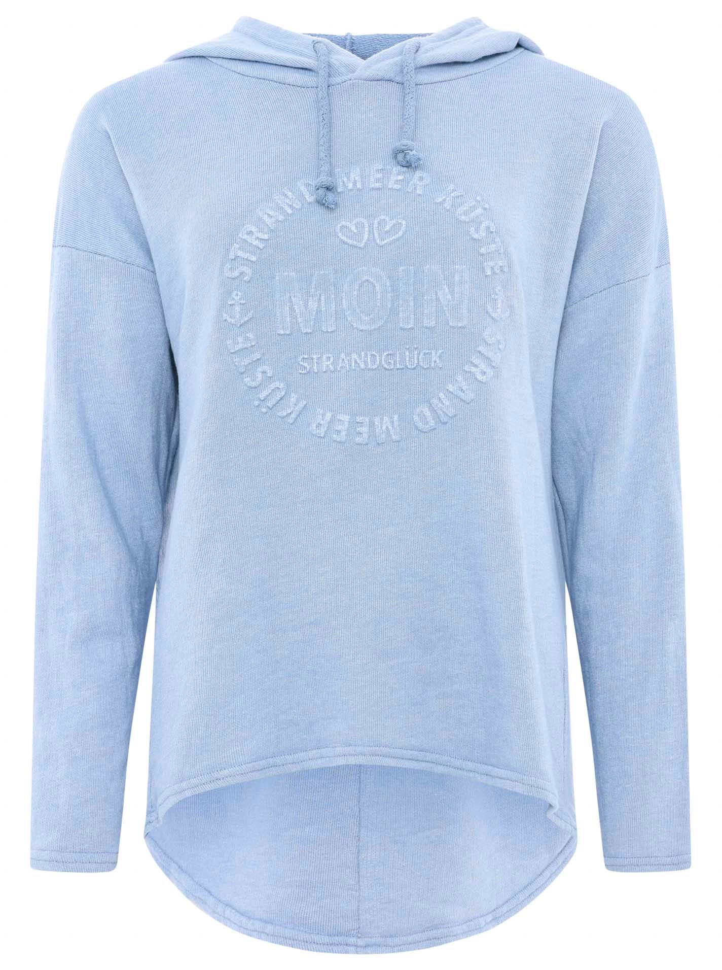 Zwillingsherz Hoodie »"Moin"«, Kapuze, Kordelzug, Langarm, maritimer Schriftzug