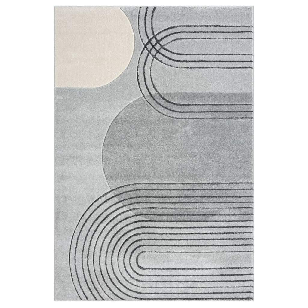 Carpet City Teppich »BONITO 7157«, rechteckig, 11 mm Höhe, Läufer, Flachflor, Hochtief-Muster/ 3D-Effekt, Geo-Muster, Wohnzimmer