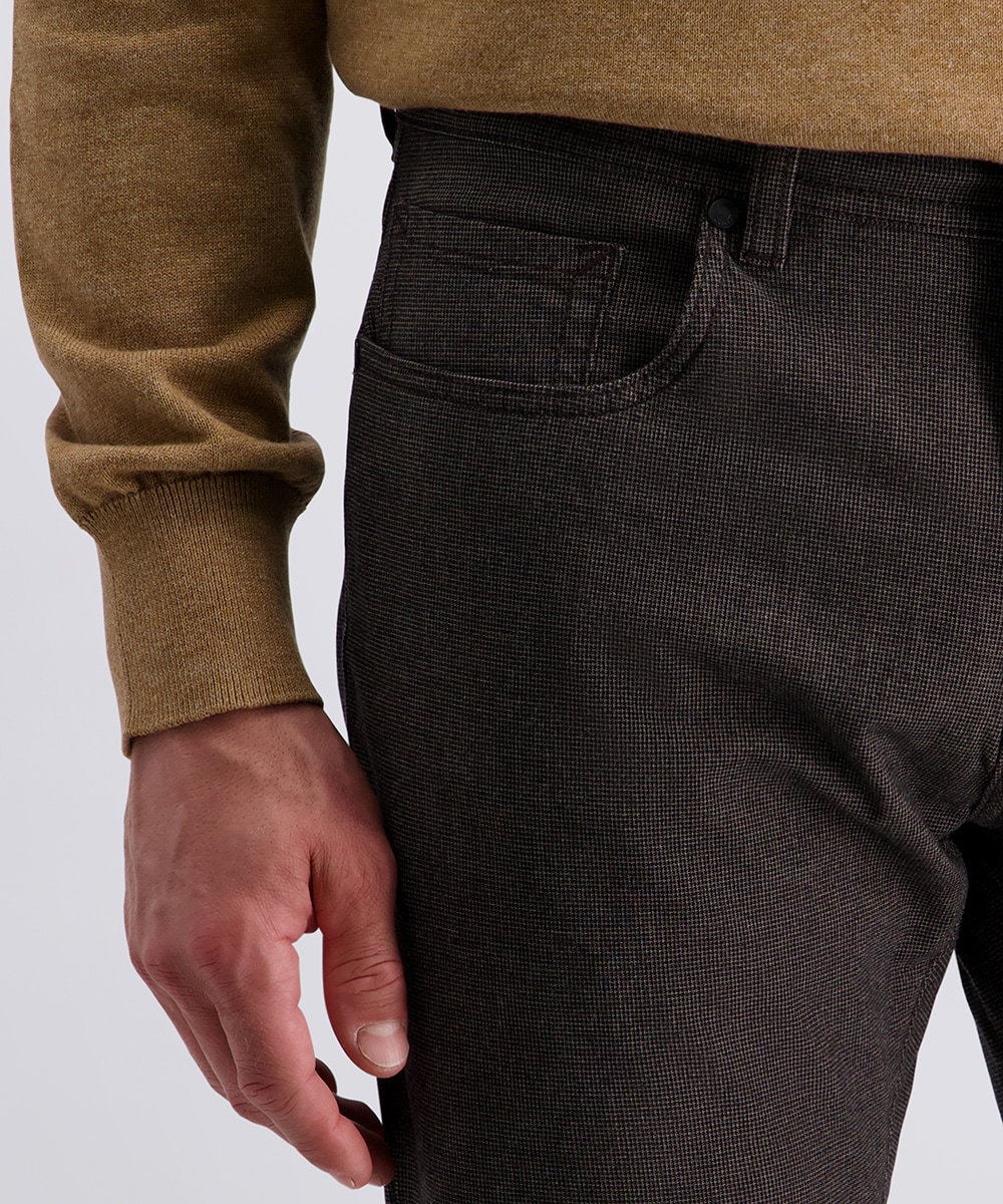 Pierre Cardin 5-Pocket-Hose »PC-Lyon«  fein gemusterst