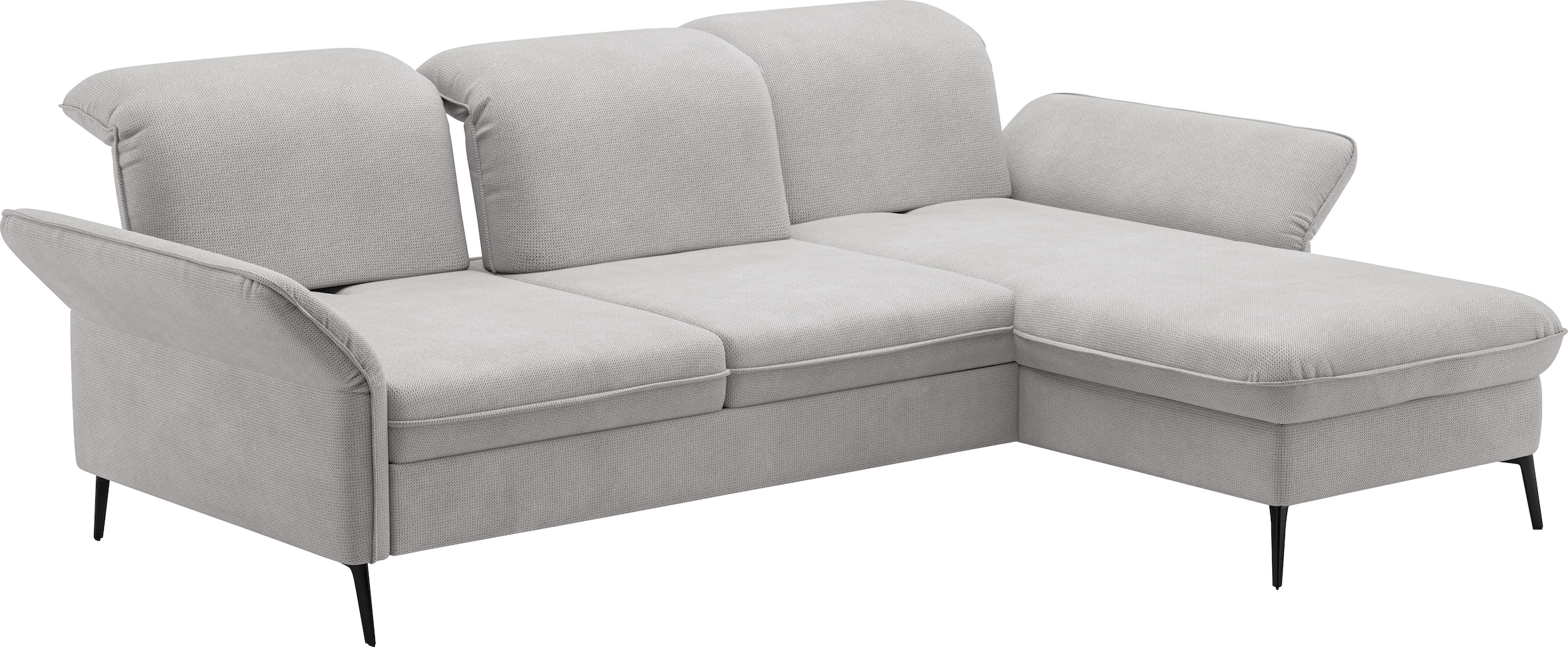 sit&more Ecksofa »Emely, inkl. Sitztiefenverstellung«, wahlweise mit Bettfunktion,Bettkasten,Kopf- & Armteilverstellung