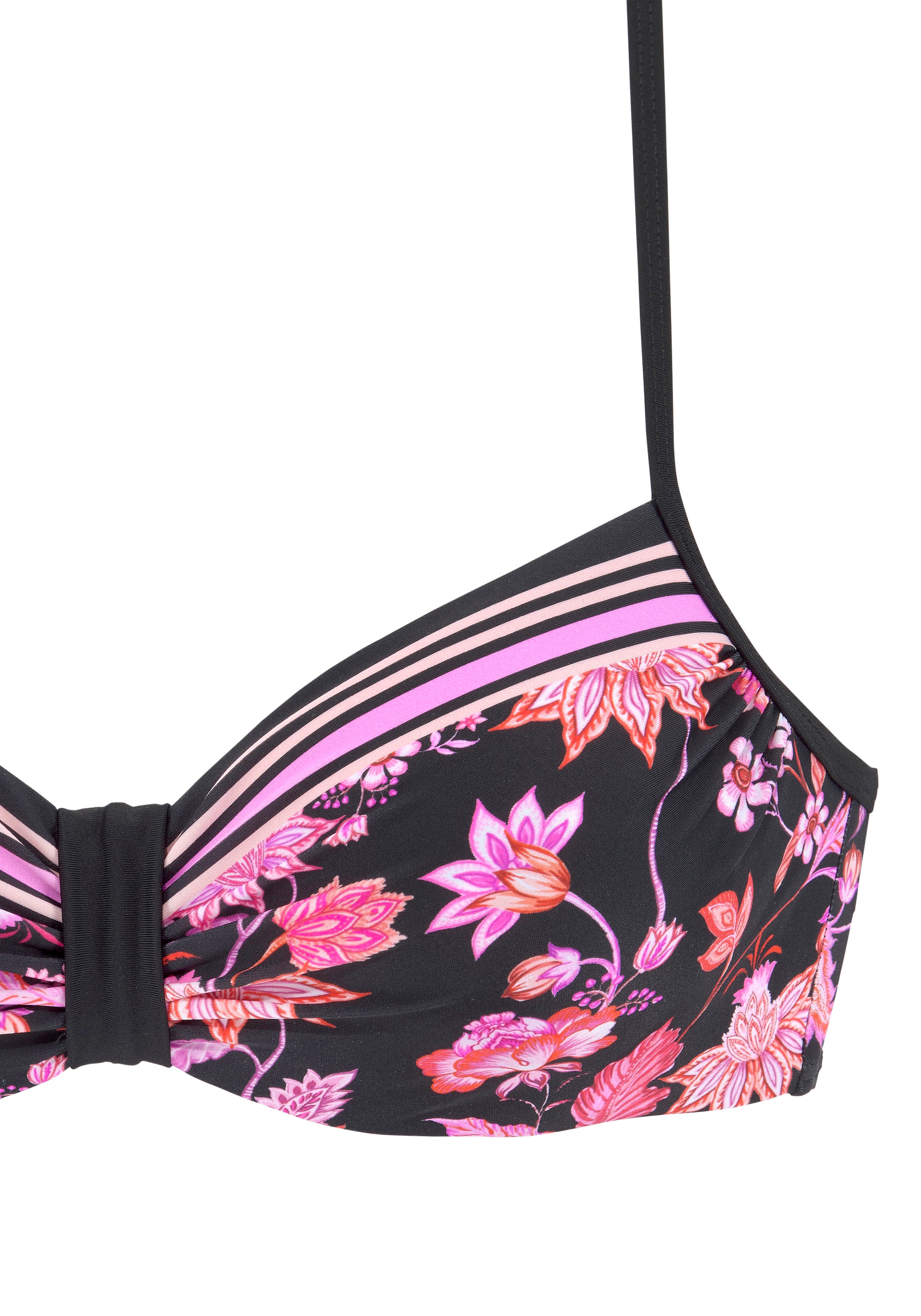 LASCANA Bügel-Bikini-Top »Bohemian«, mit platzierten bestellen Streifen Online-Shop im