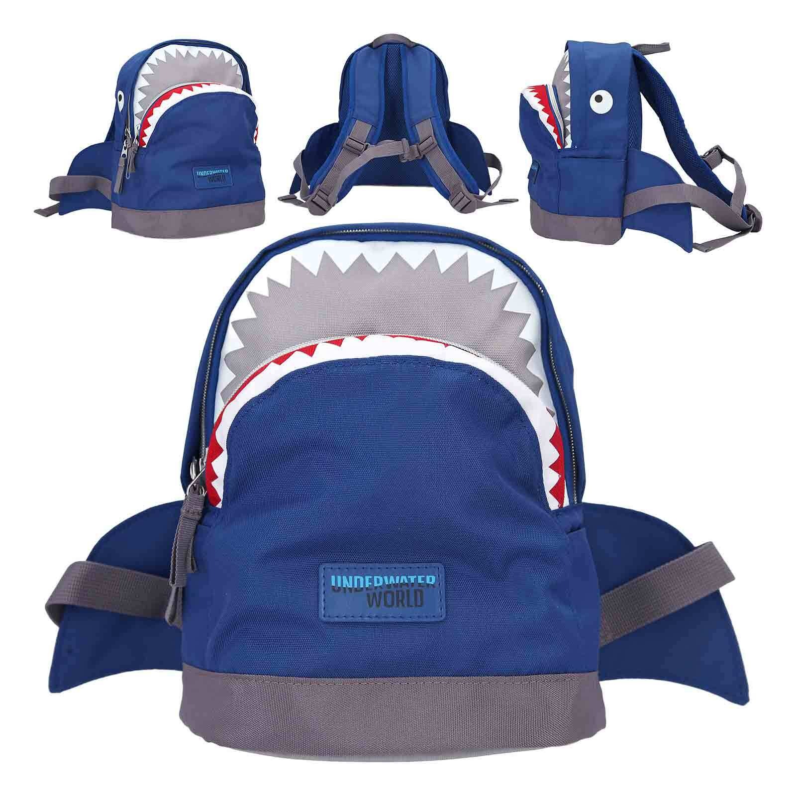 Depesche Rucksack »Rucksack Hai Underwater Dino World 27 x 22 cm dunkelblau«