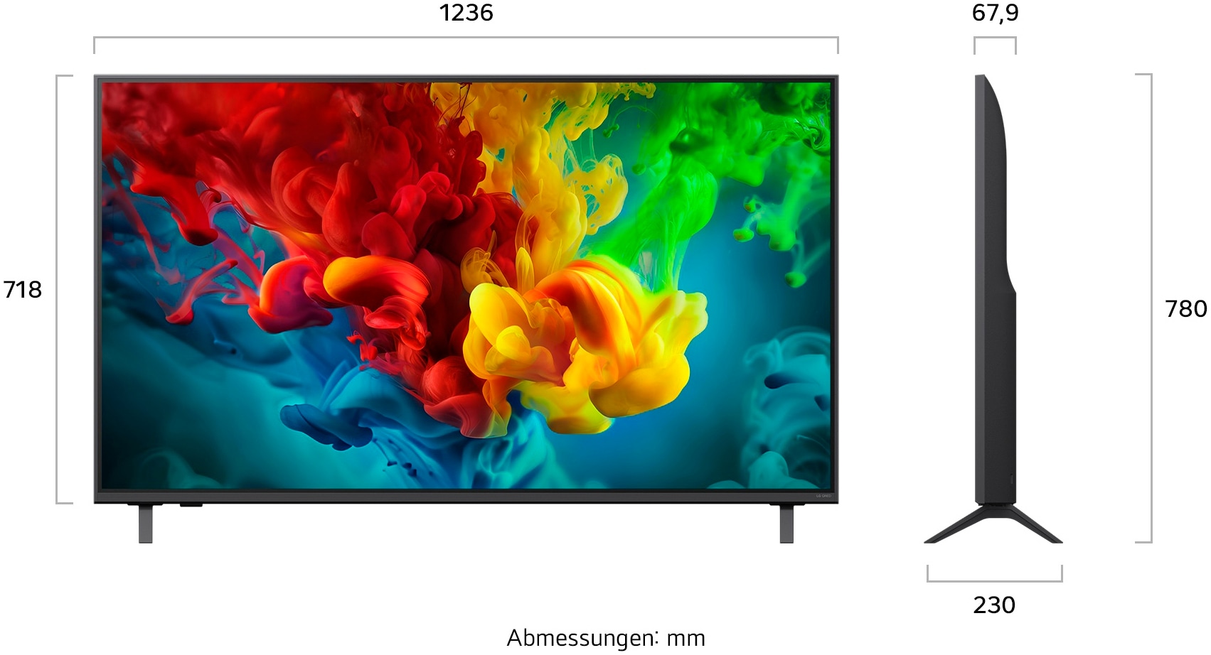 LG QNED-Fernseher »55QNED82B6B« 139 cm/55 ″ Smart-TV