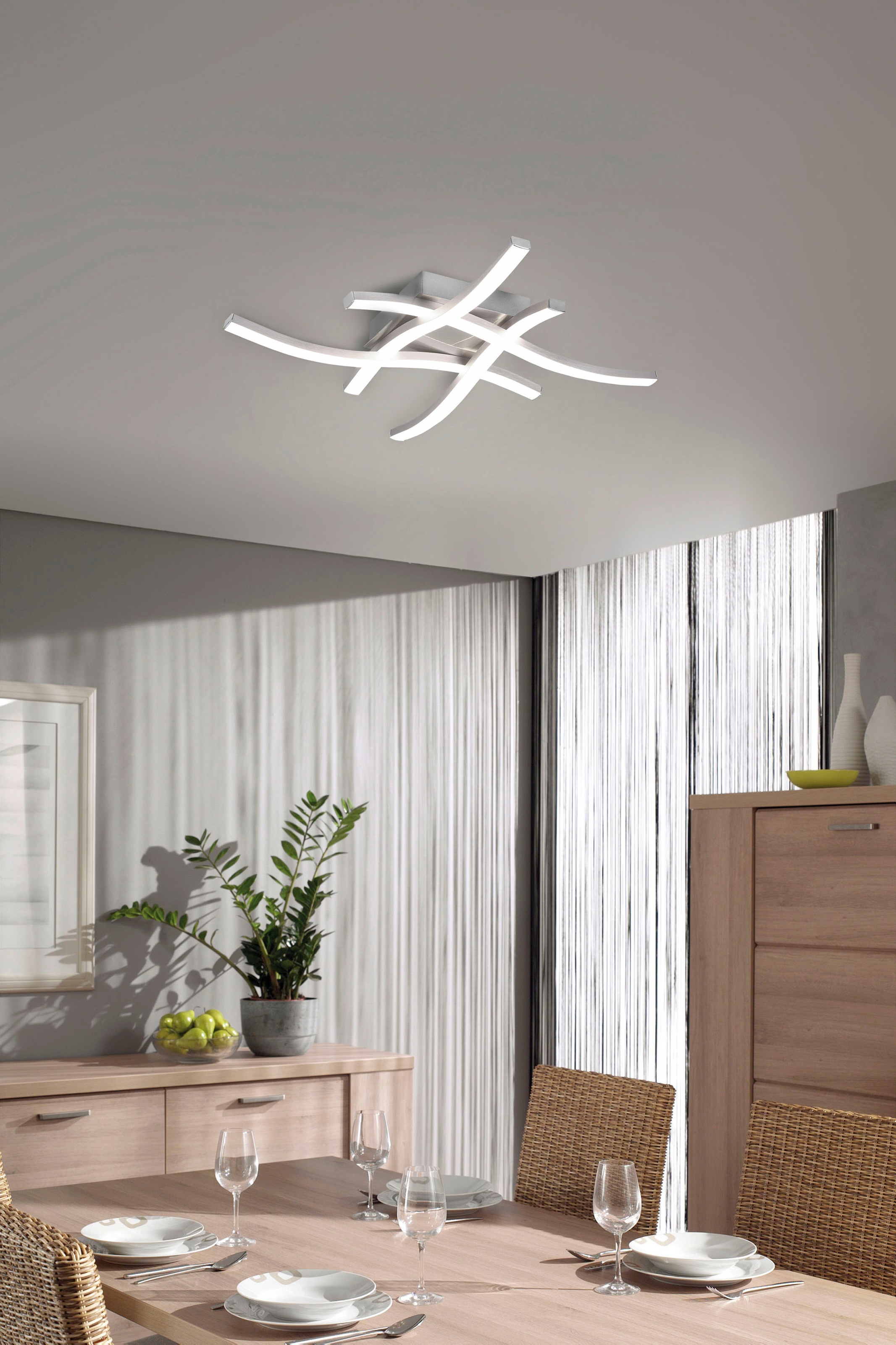 REALITY Leuchten LED Deckenleuchte »Route«, 4 flammig, Leuchtmittel LED-Mod günstig online kaufen