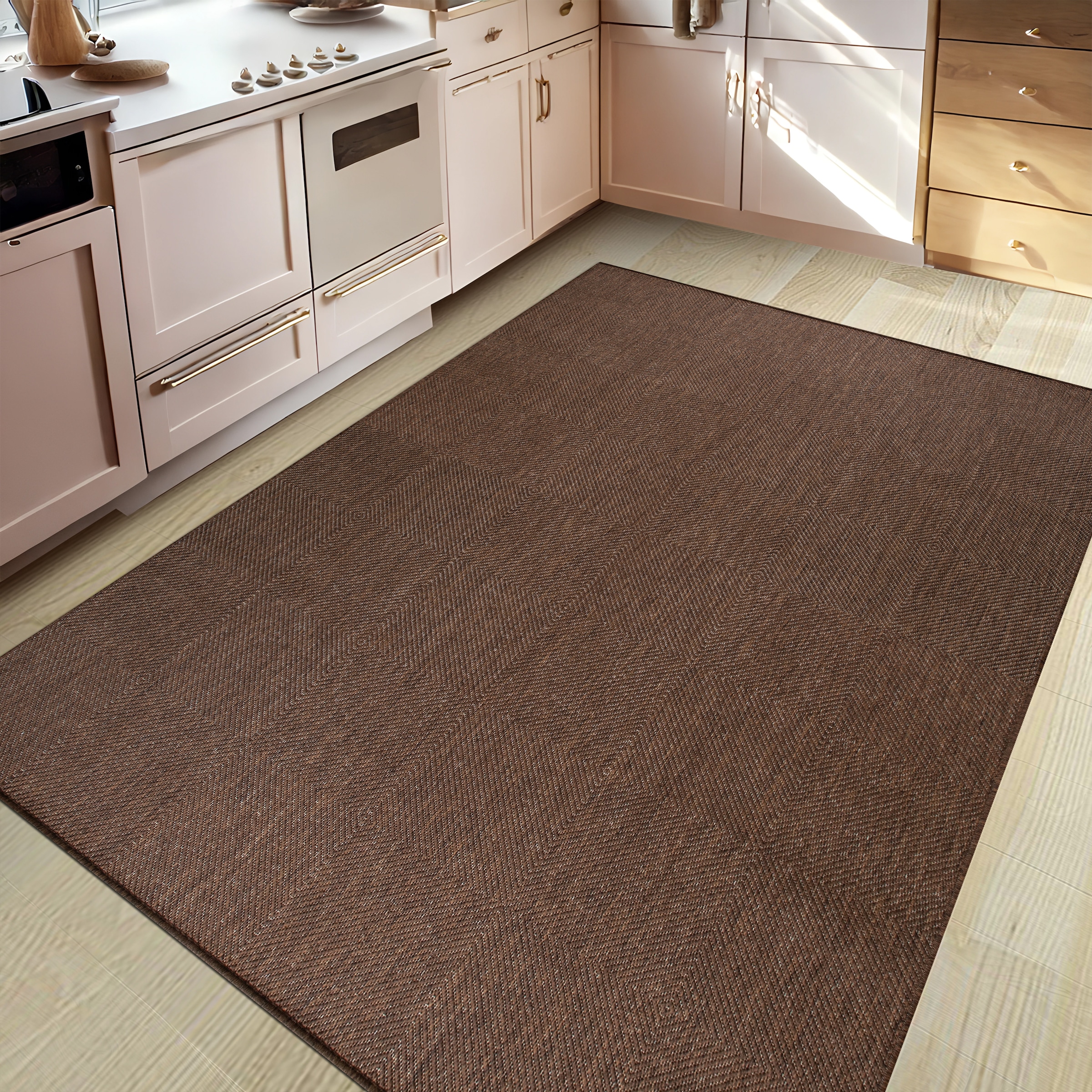 my home Teppich »Anna, auch als Läufer erhältlich«, rechteckig, 3 mm Höhe, In- und Outdoor geeignet, Sisal-Optik, Wetterfest & UV-beständig
