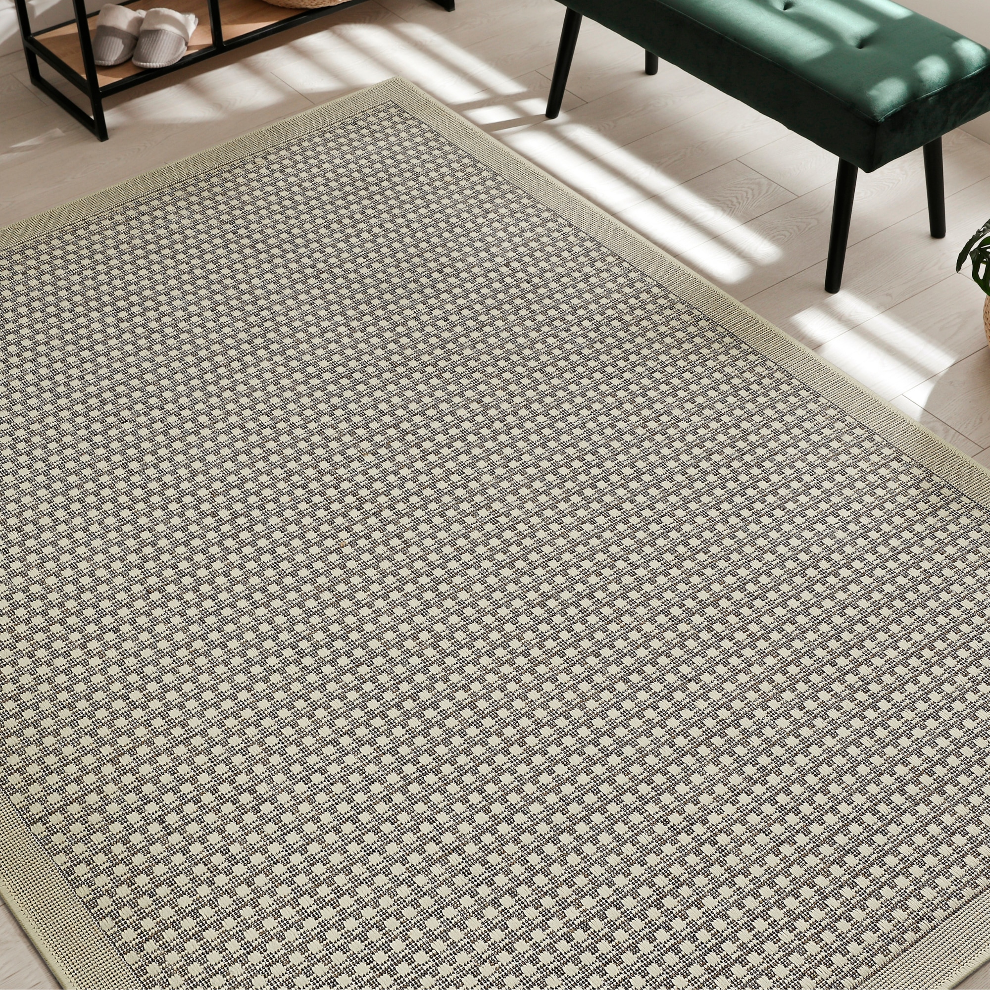 Andiamo Teppich »Savannah«, rechteckig, 4 mm Höhe, Flachgewebe, In- und Out günstig online kaufen