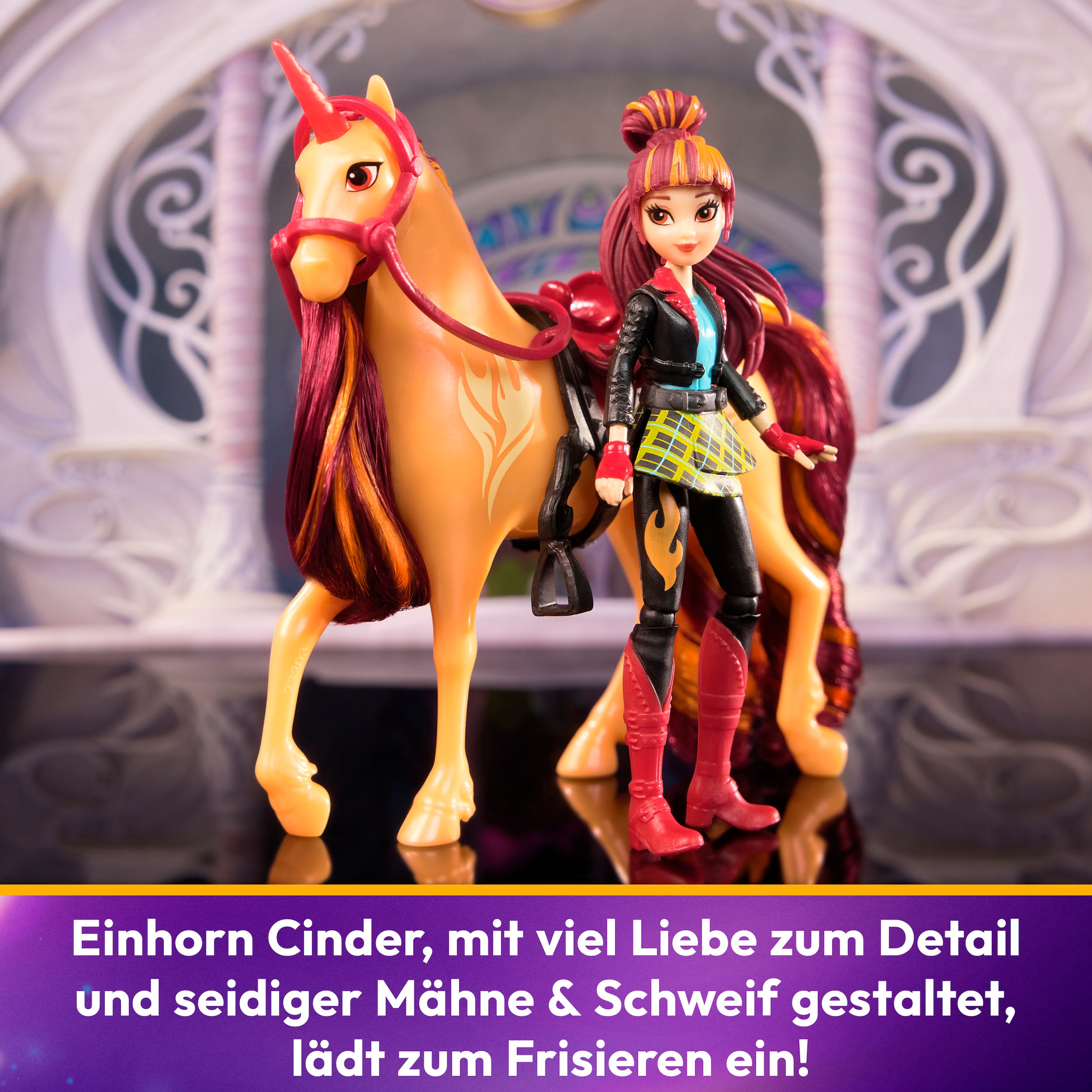 Spin Master Anziehpuppe »Unicorn Academy Valentina und Einhorn Cinder Set«