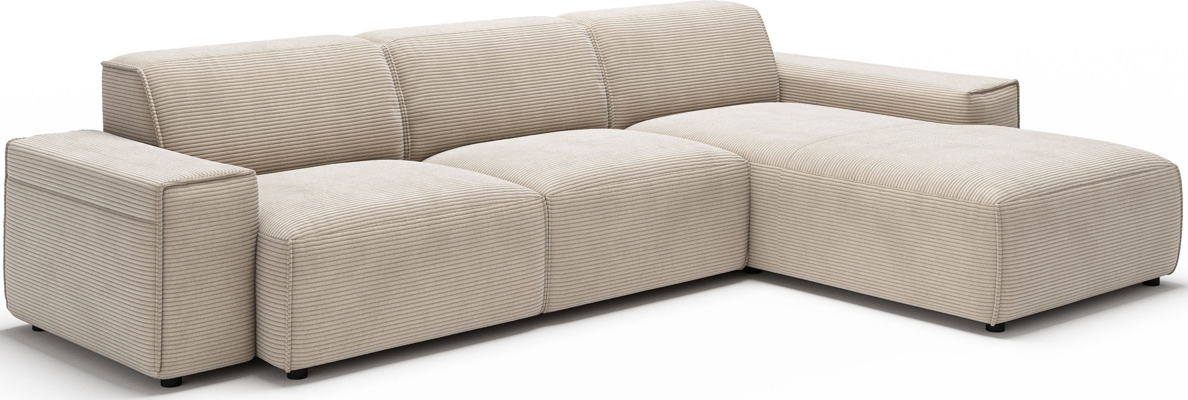 andas Ecksofa »Glimminge auch in Breitcord, Feincord, Bouclé + Easy care-Bezug«, L-Form, Breite 294, Zierkissen