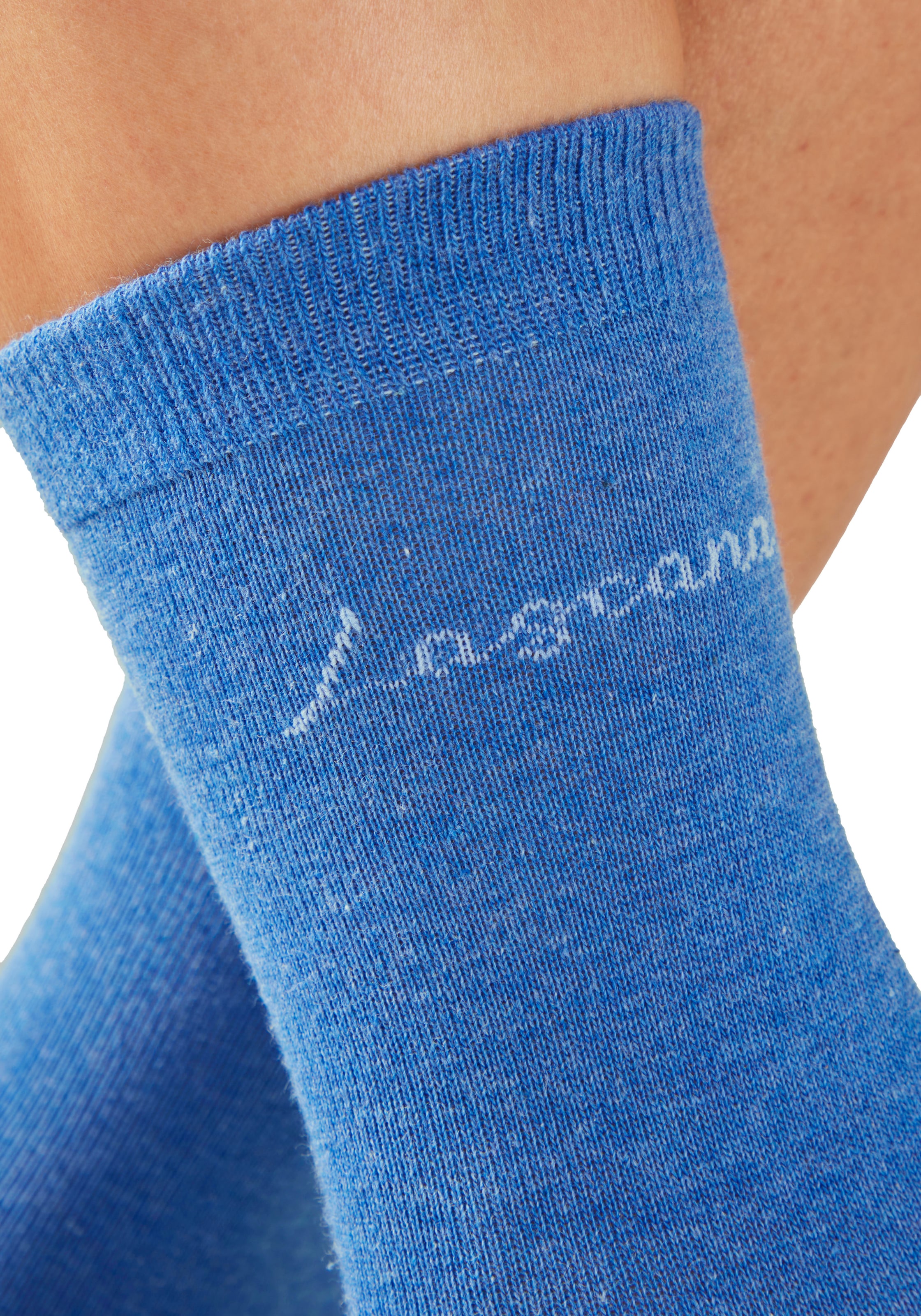 LASCANA Basicsocken »für Damen mit eingestricktem Markenlogo« Box, 7 Stk. tlg. in ansprechender Geschenkbox