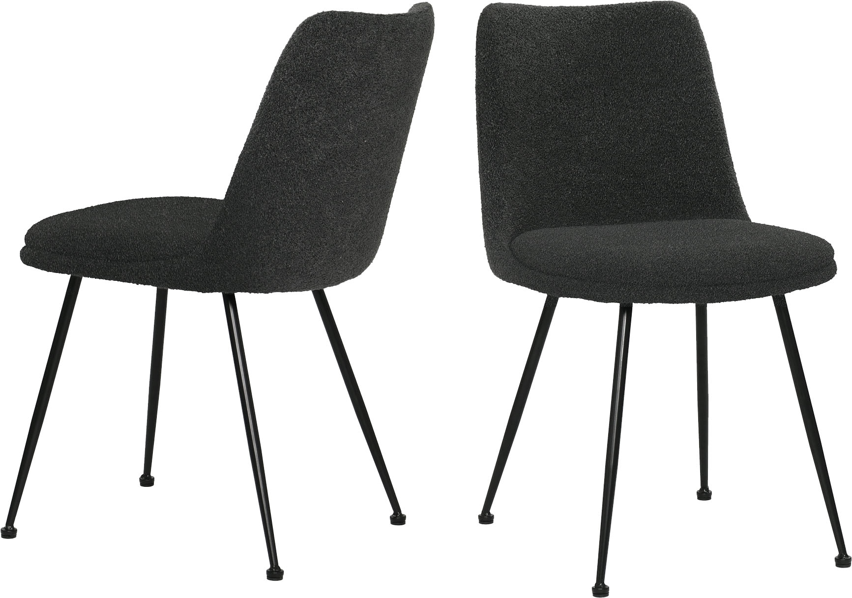 4-Fußstuhl SIT, schwarz (schwarz, schwarz, schwarz), B:58,5cm H:83cm T:46cm