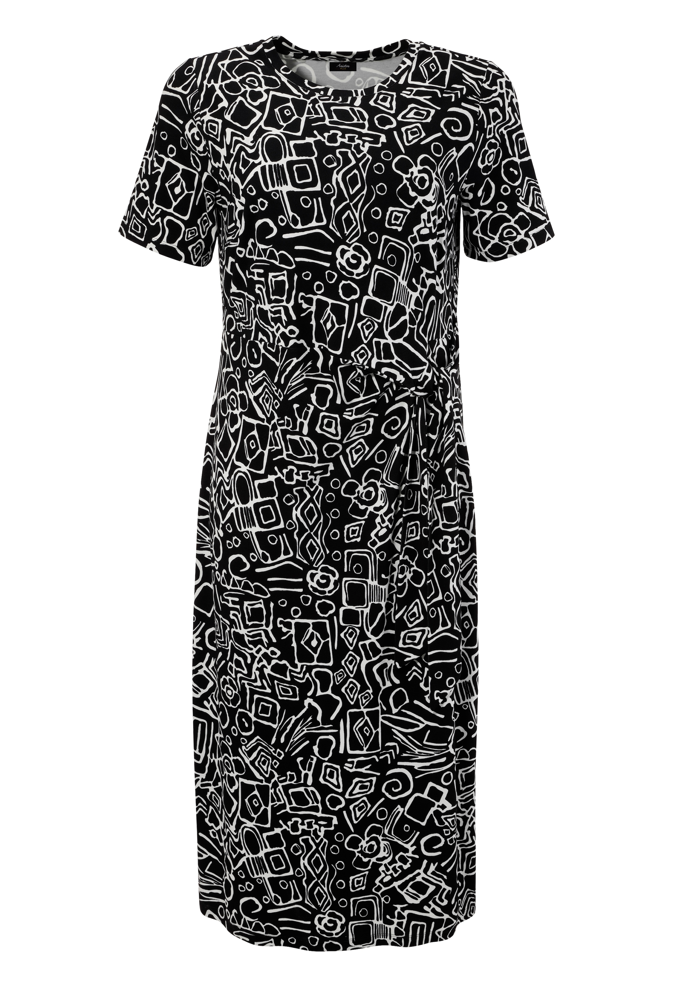 Aniston PLUS Maxikleid, in Wickel-Optik durch seitliches Bindeband