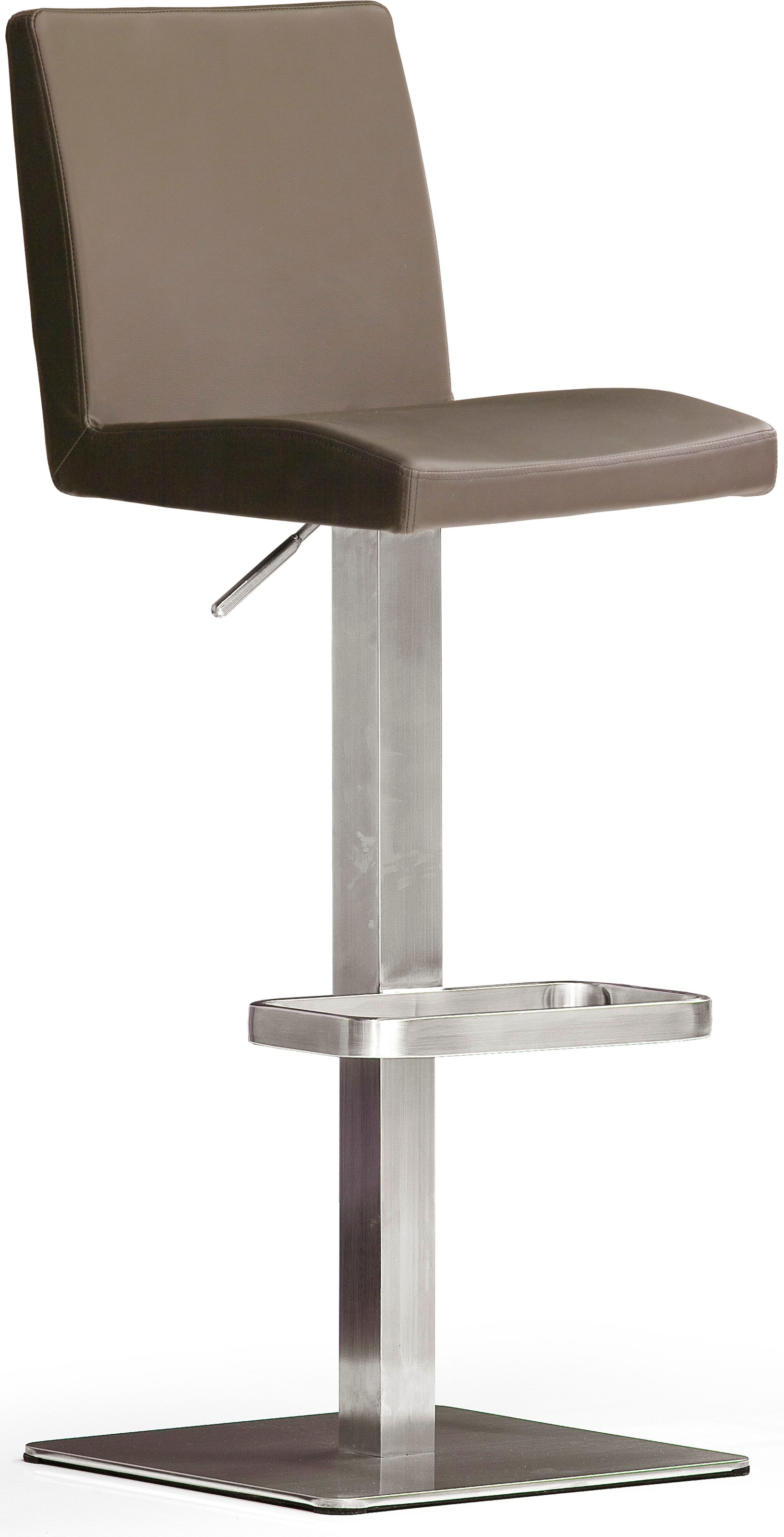 MCA furniture Bistrostuhl »BARBECOOL Barhocker Bistrostuhl Tresenhocker« () mit Rückenlehne,Bodenplatte eckig, 180° drehbar, Sitzhöhe von 56-81 cm