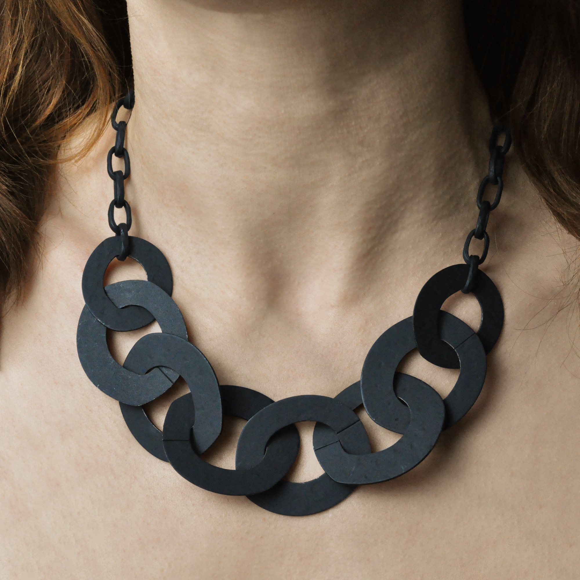 Steuer Collierkettchen »Metallcollier schwarz matt«