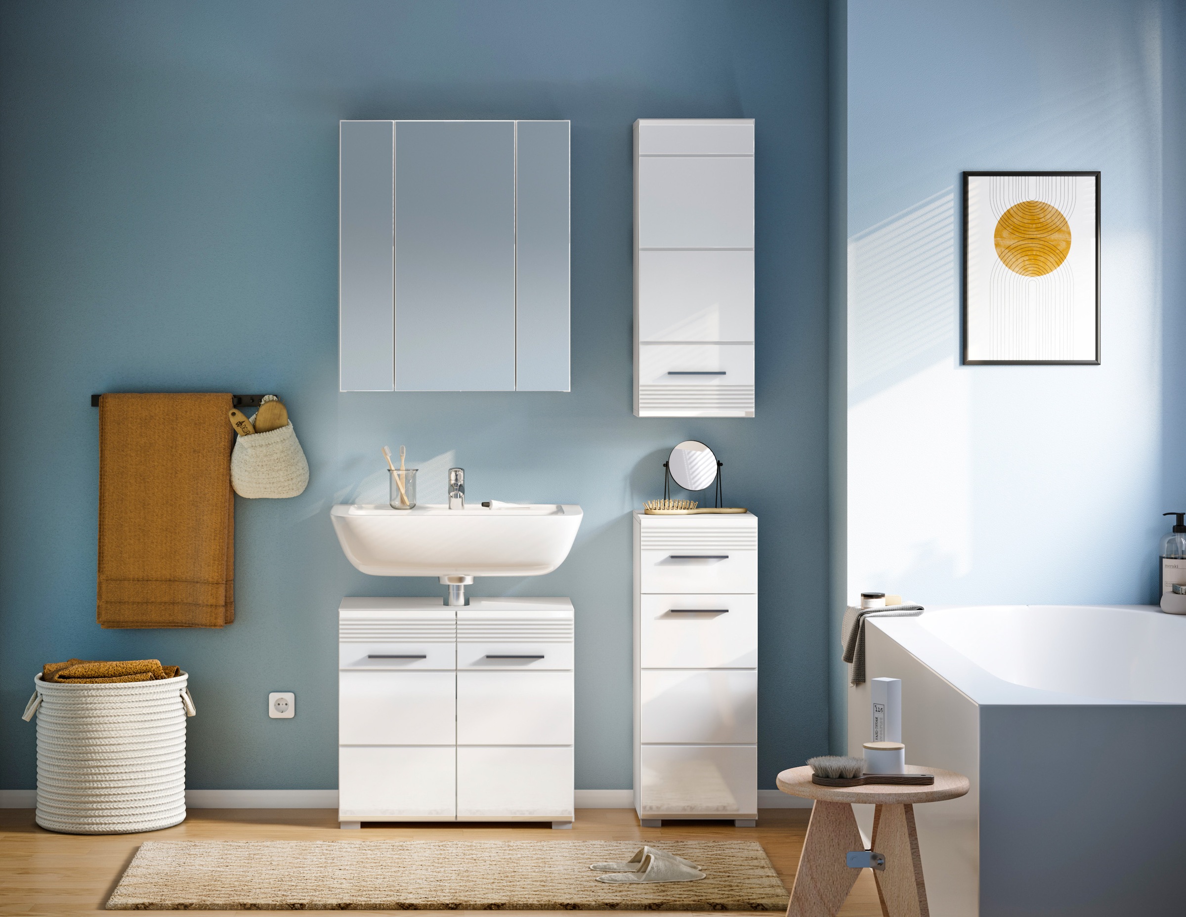 INOSIGN Badmöbel-Set »Malmö, 4 teilig, bestehend aus:« Set, 4 Stk. tlg. günstig online kaufen