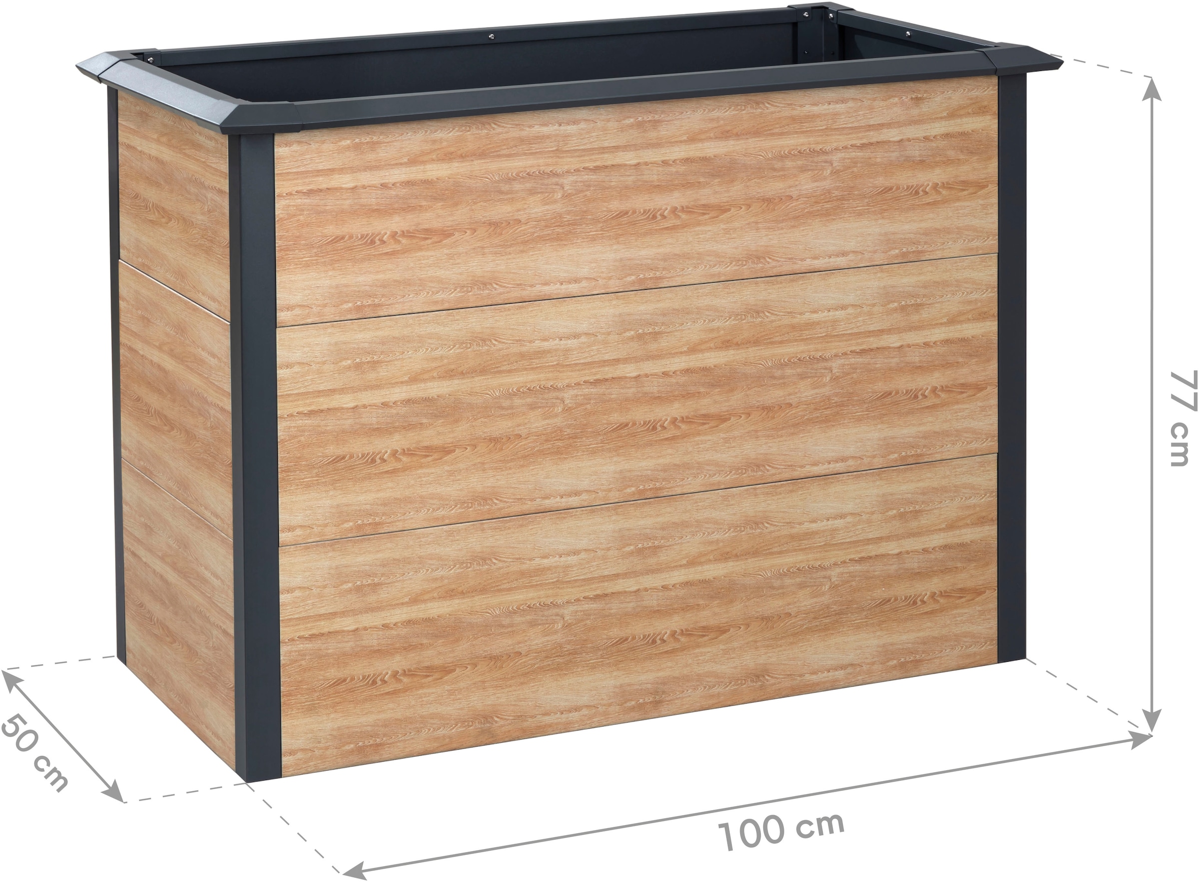 50NRTH Hochbeet »Metall Hochbeet »Primus-Multi M««, Inkl. Schneckenschutz, BxTxH: 100x50x77 cm