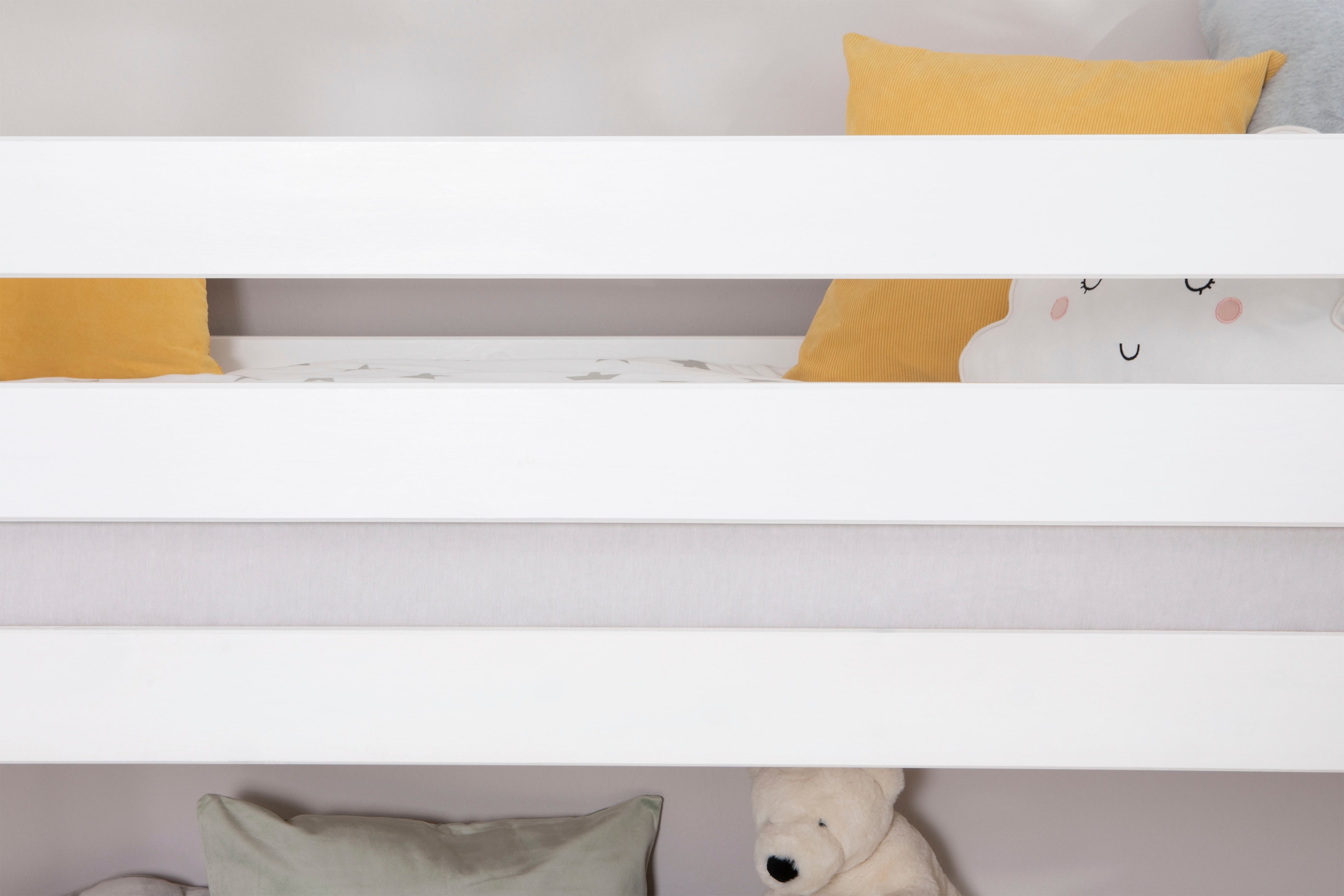 Ticaa Hochbett »Malte, FSC®-zertifizierte Kiefer, Deal für begrenzte Zeit!«, (90x200cm Liegefläche, Höhe 114cm), mit Rollrost