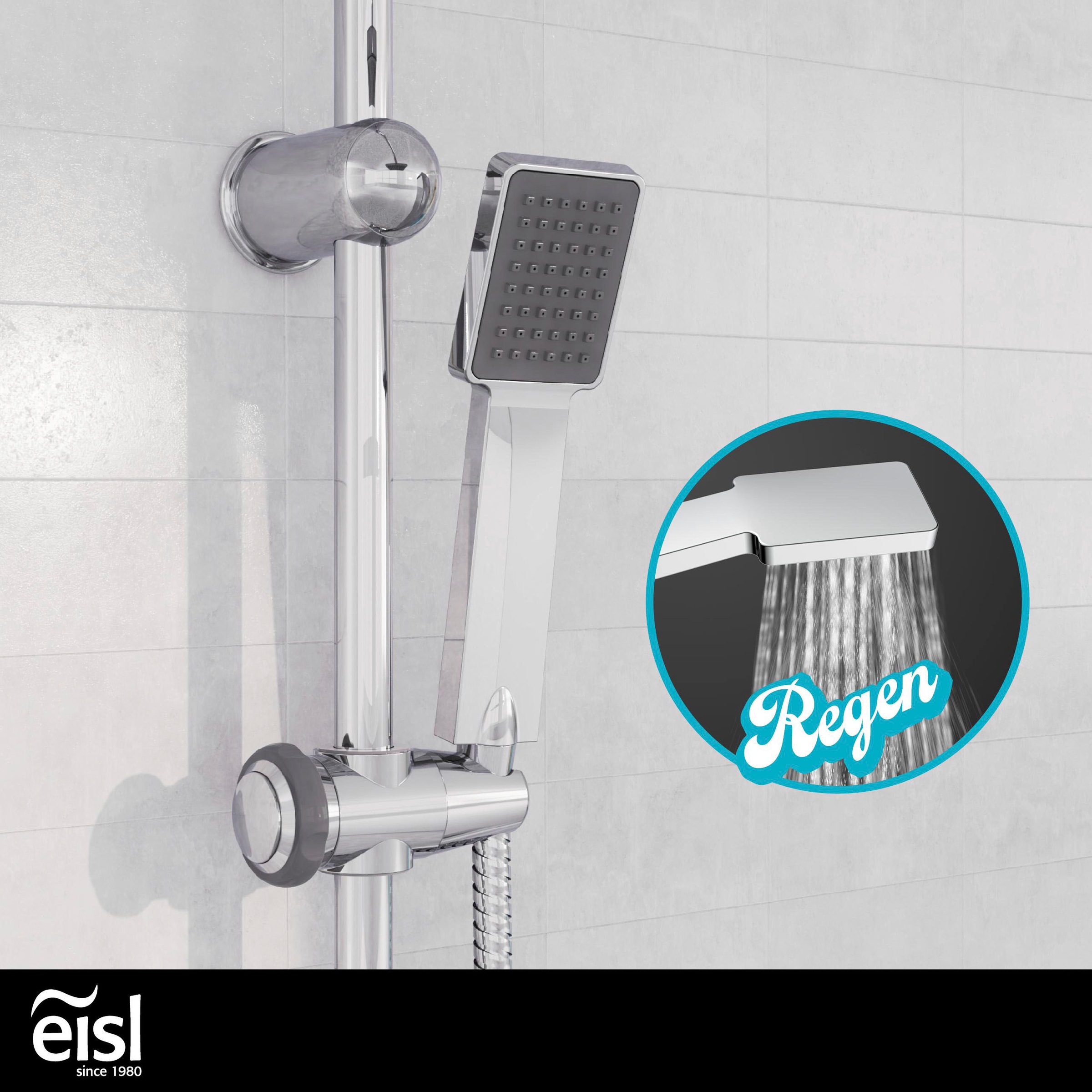 Schütte Brausegarnitur »EASY ENERGY« höhenverstellbar, Antikalk, Edelstahl