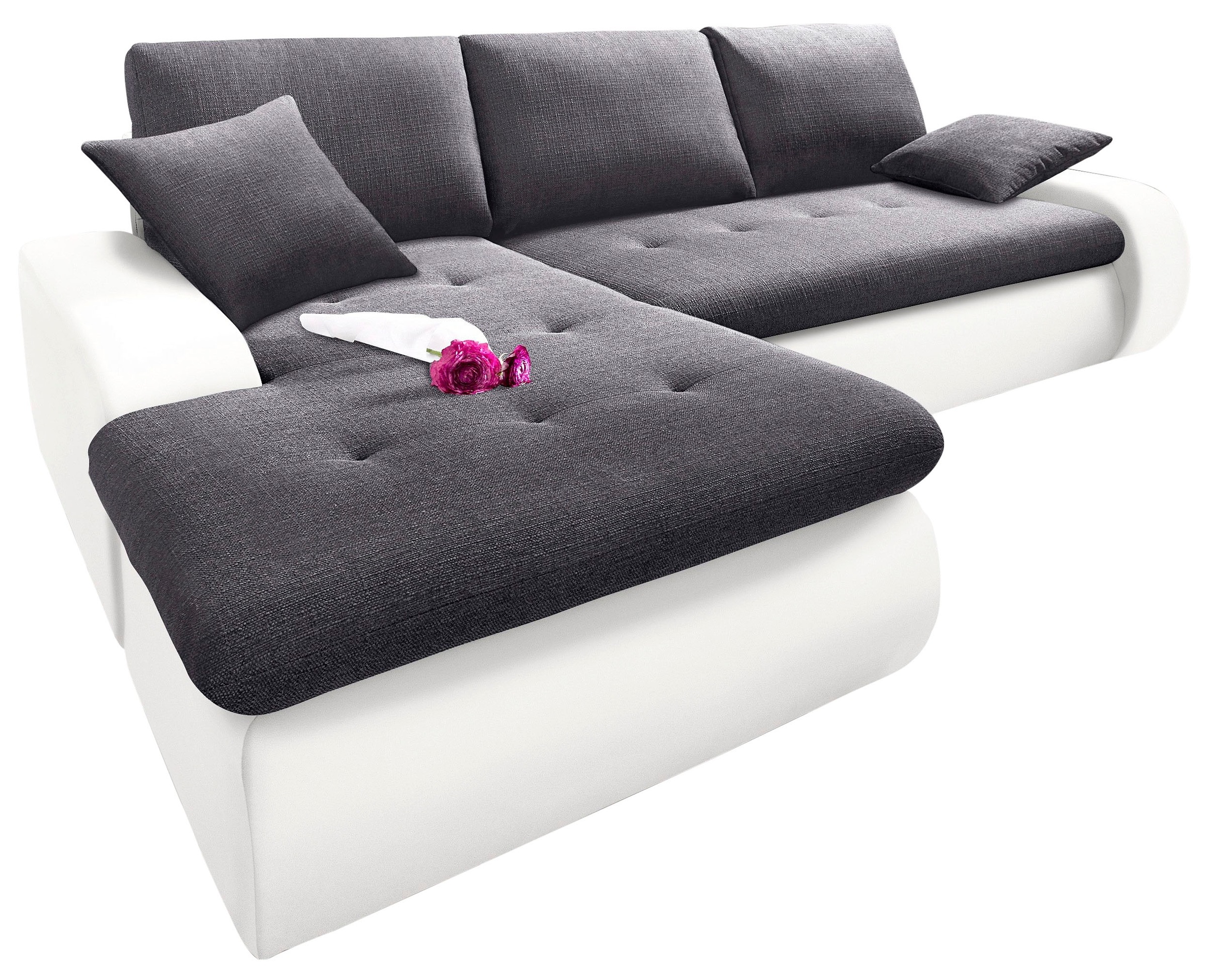 TRENDMANUFAKTUR Ecksofa »Indie, modern und bequem, Materialmix, OTTOs Choic günstig online kaufen