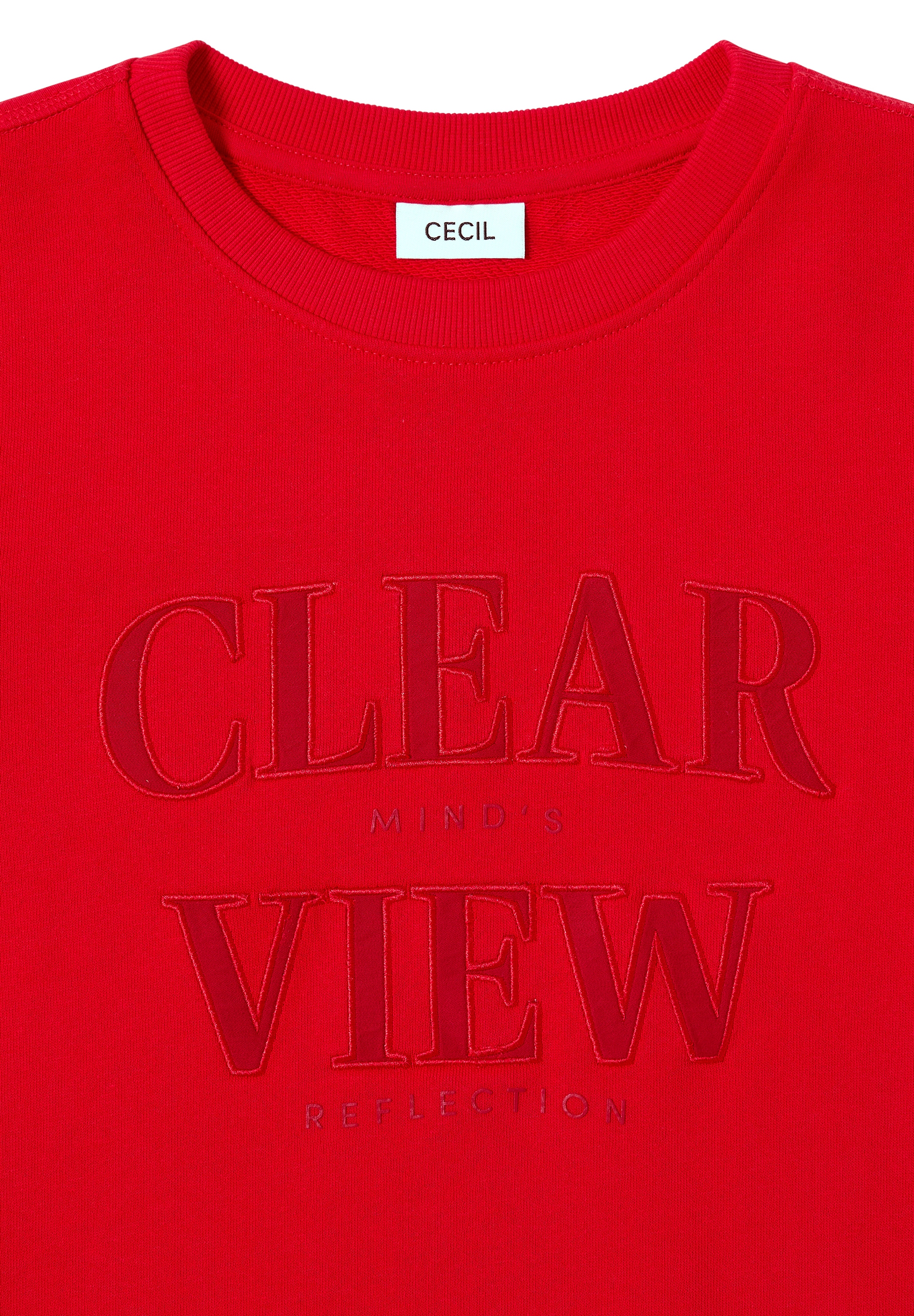 Cecil Sweatshirt , mit Wording Artwork
