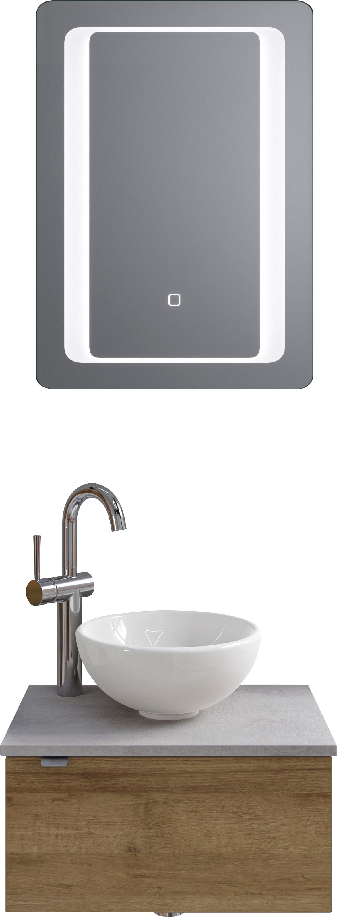 Saphir Badmöbel-Set »Serie 6915« 4 Stk. tlg. Gäste-Bad, 51 cm breit, mit LE günstig online kaufen