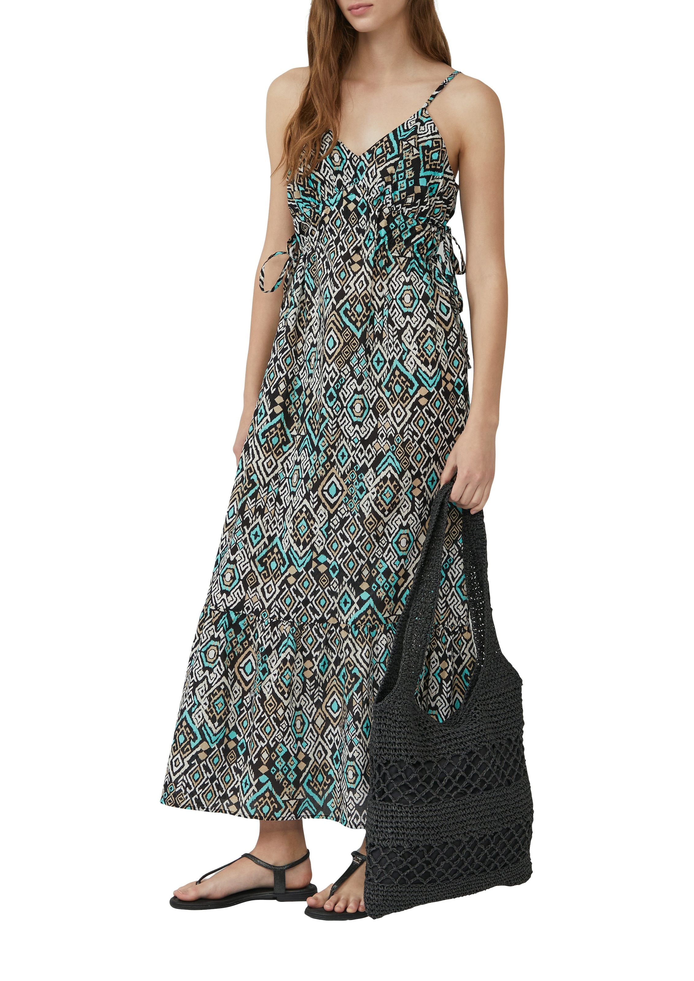 s.Oliver Maxikleid, mit All-Over Print
