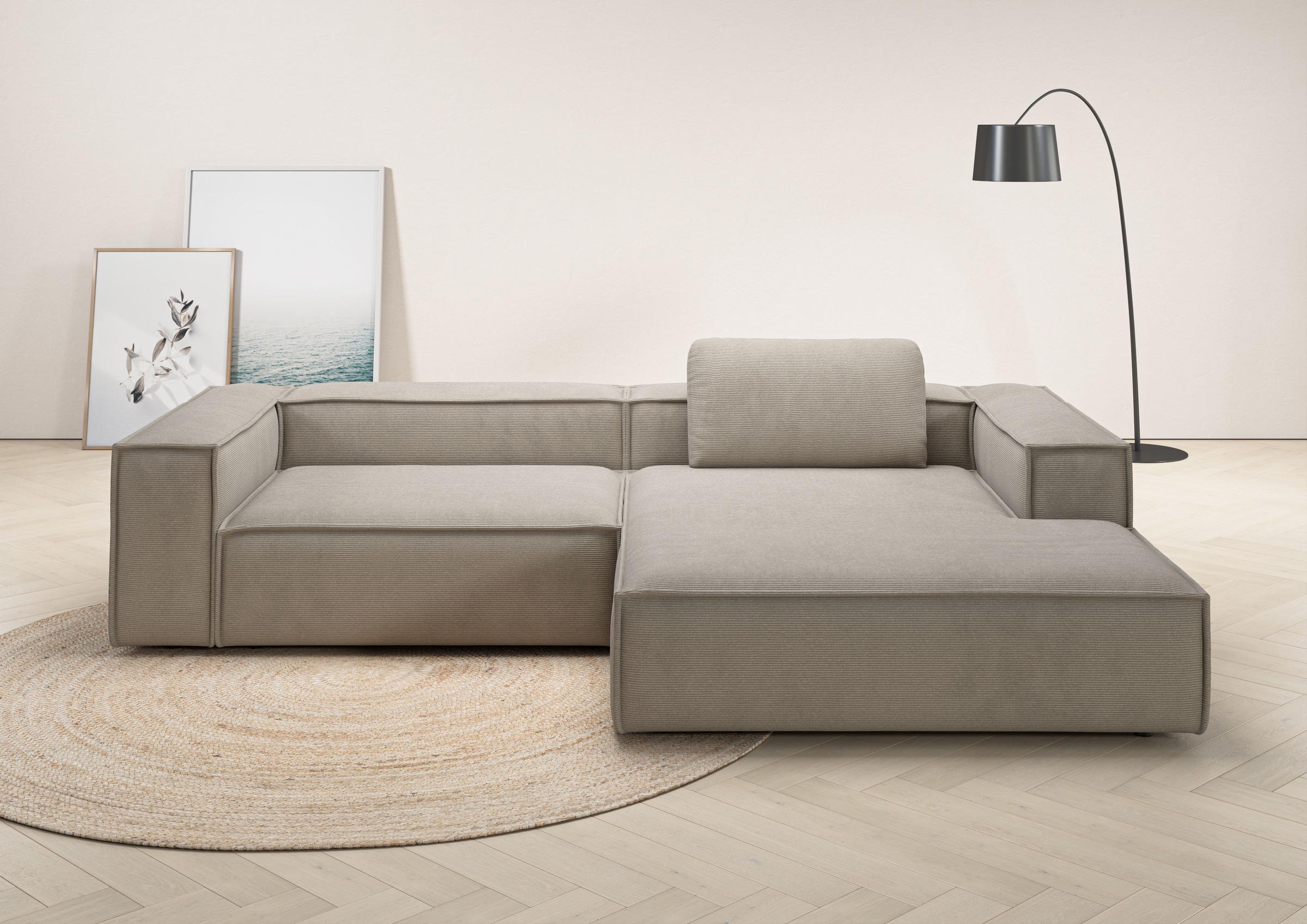 Home affaire Ecksofa »Watertown, modernes XXL L-Form, 306 cm breit« Großzüg günstig online kaufen