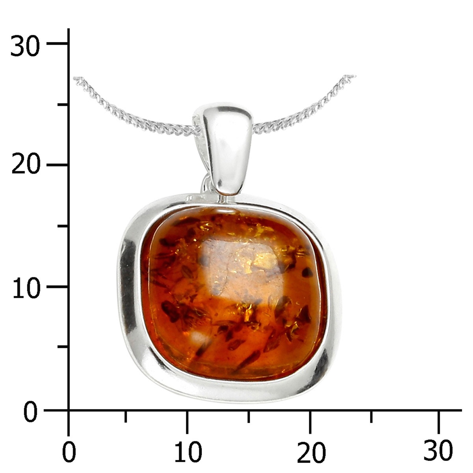 OSTSEE-SCHMUCK Kette mit Anhänger »Ostsee-Schmuck Kette mit Anhänger Classic 14x14 mm«