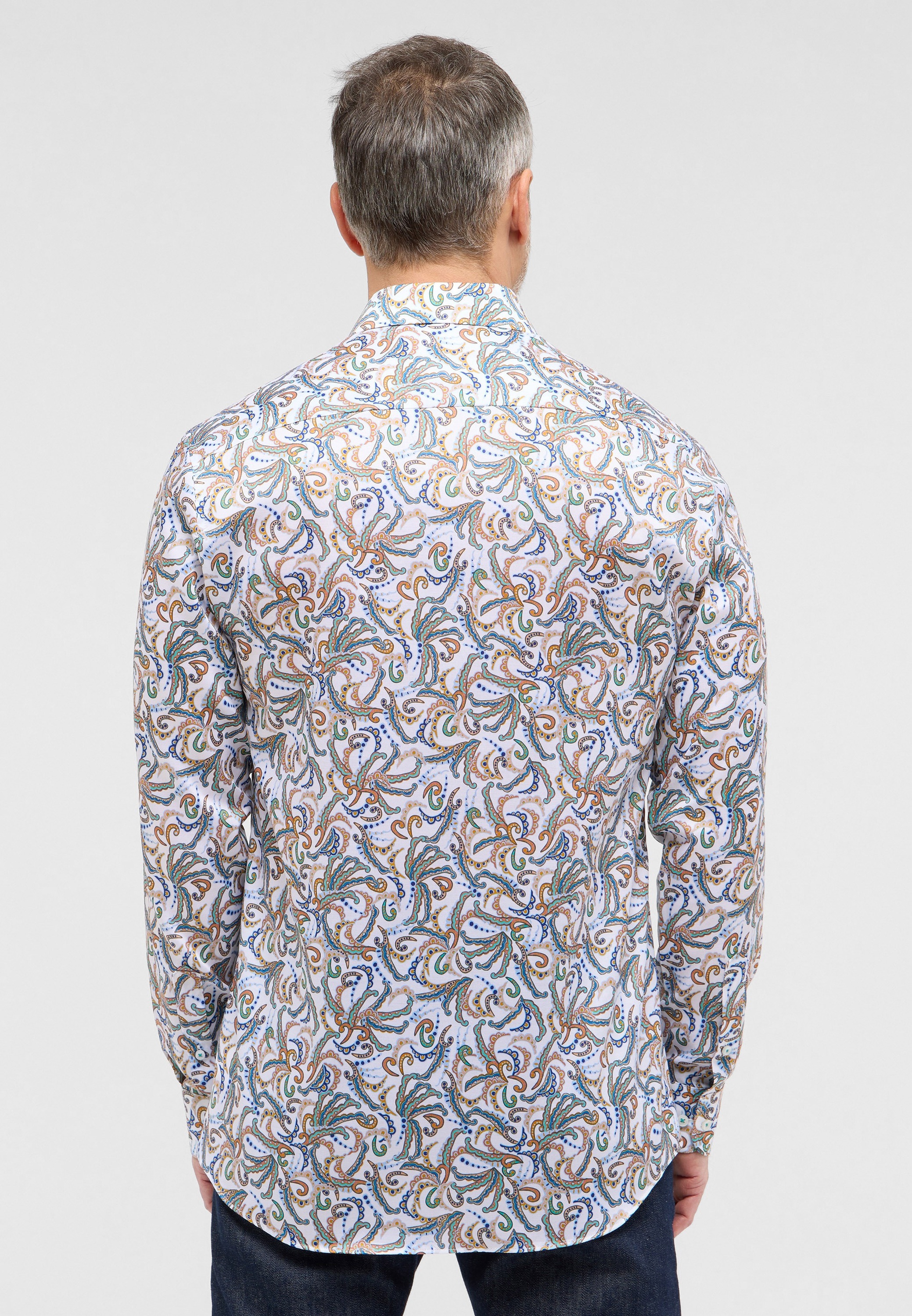 Eterna Langarmhemd »SLIM FIT« EASY IRON (bügelleicht)