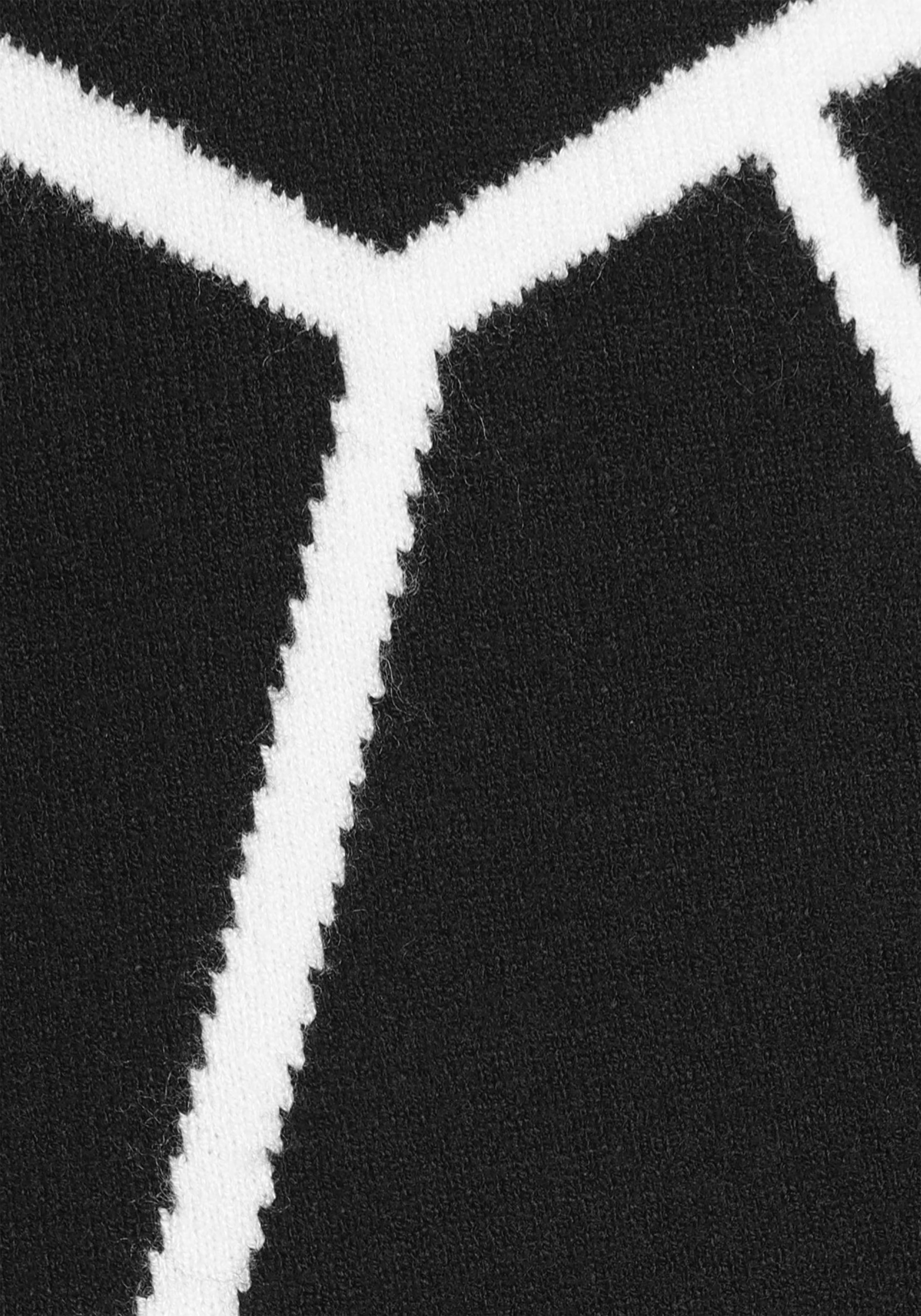 Laura Scott Jacquardpullover, mit Rundhalsausschnitt